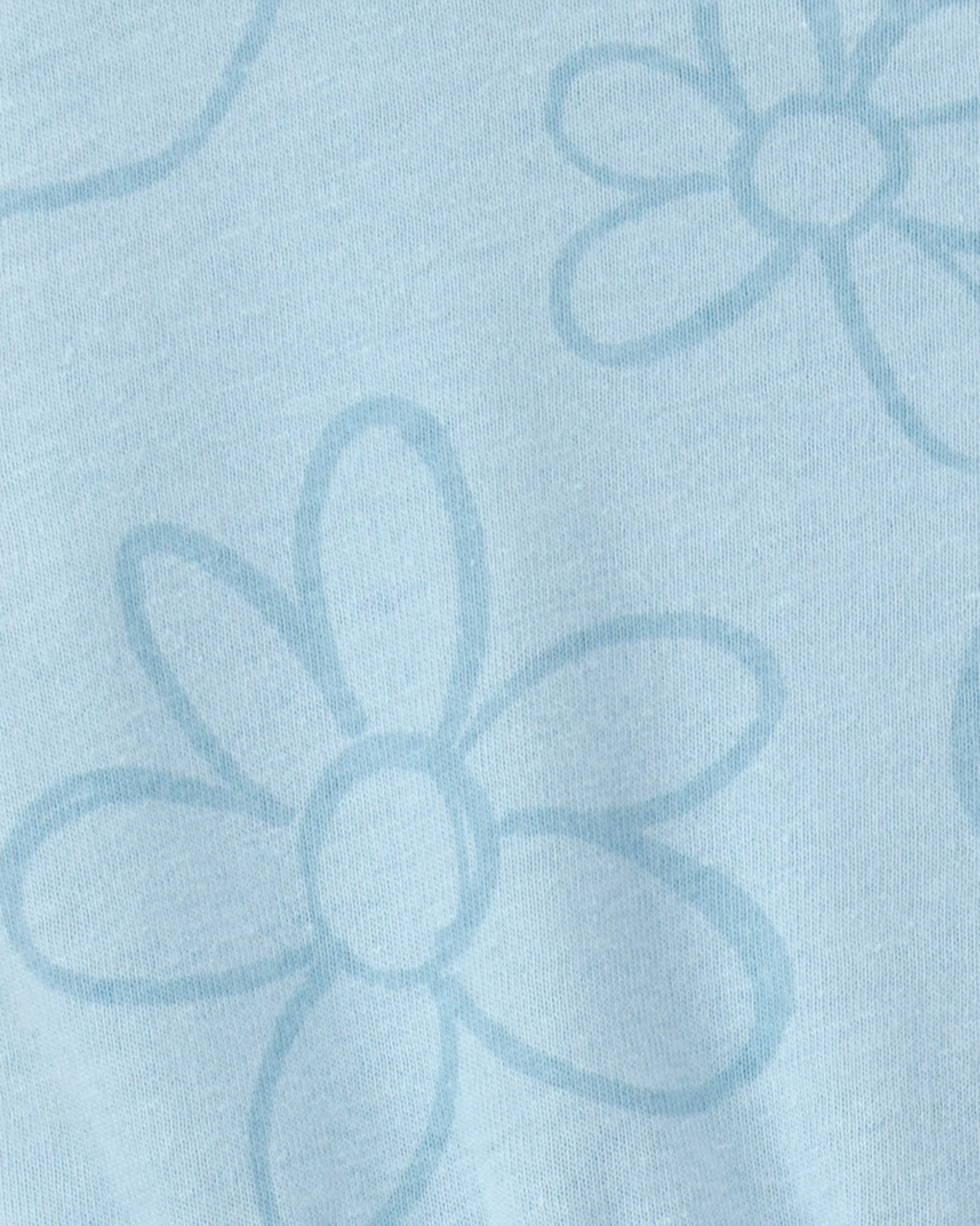 Baby Girl Floral Ladybug Short-Sleeve Dress - Blue