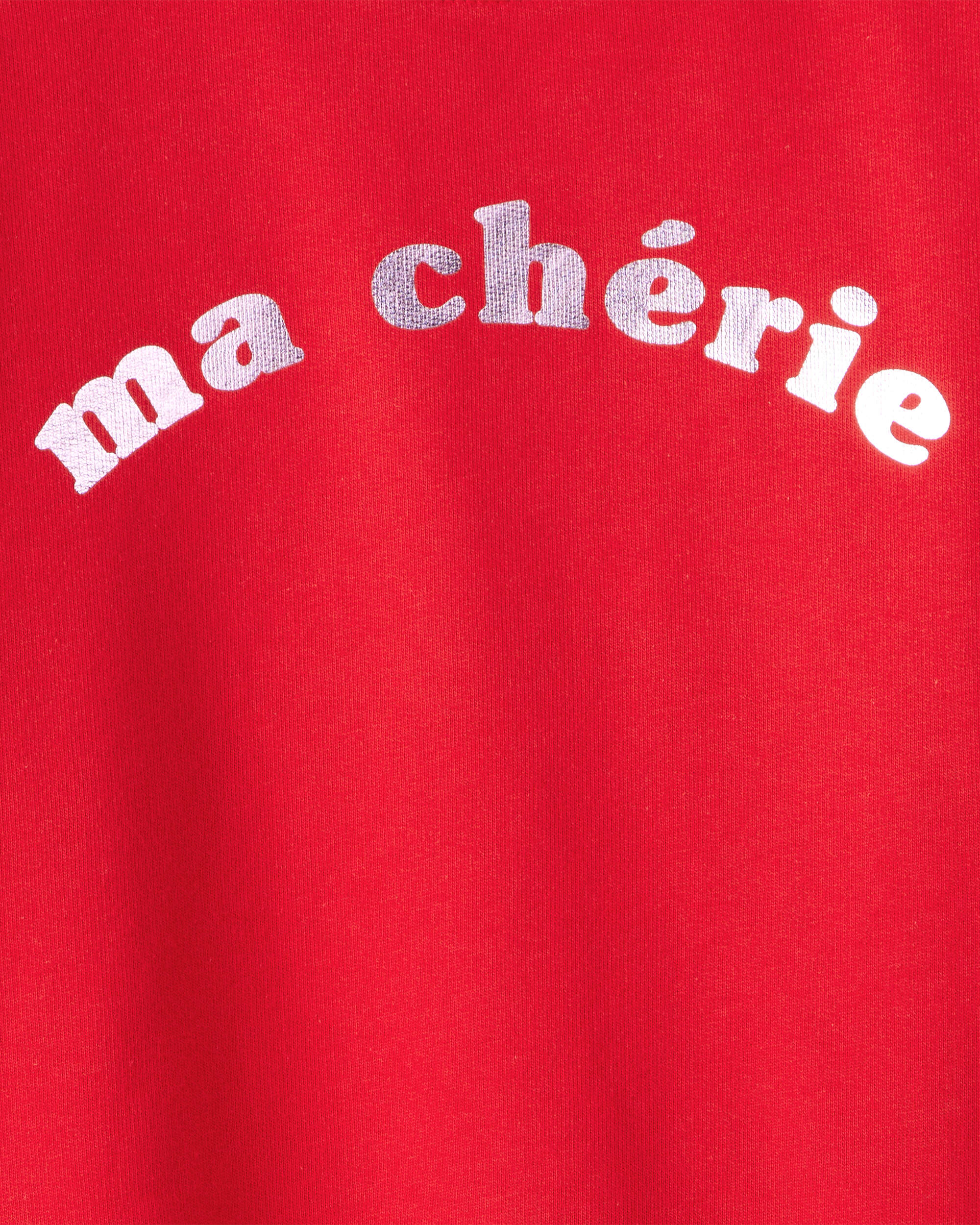 Girls Ma Chérie French Terry Long-Sleeve Top - Red