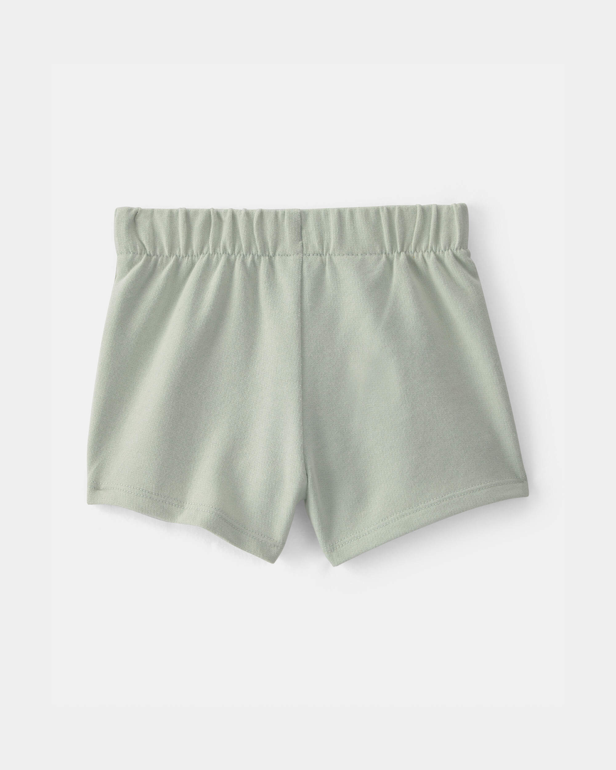 Baby Girl French Terry Shorts - Green