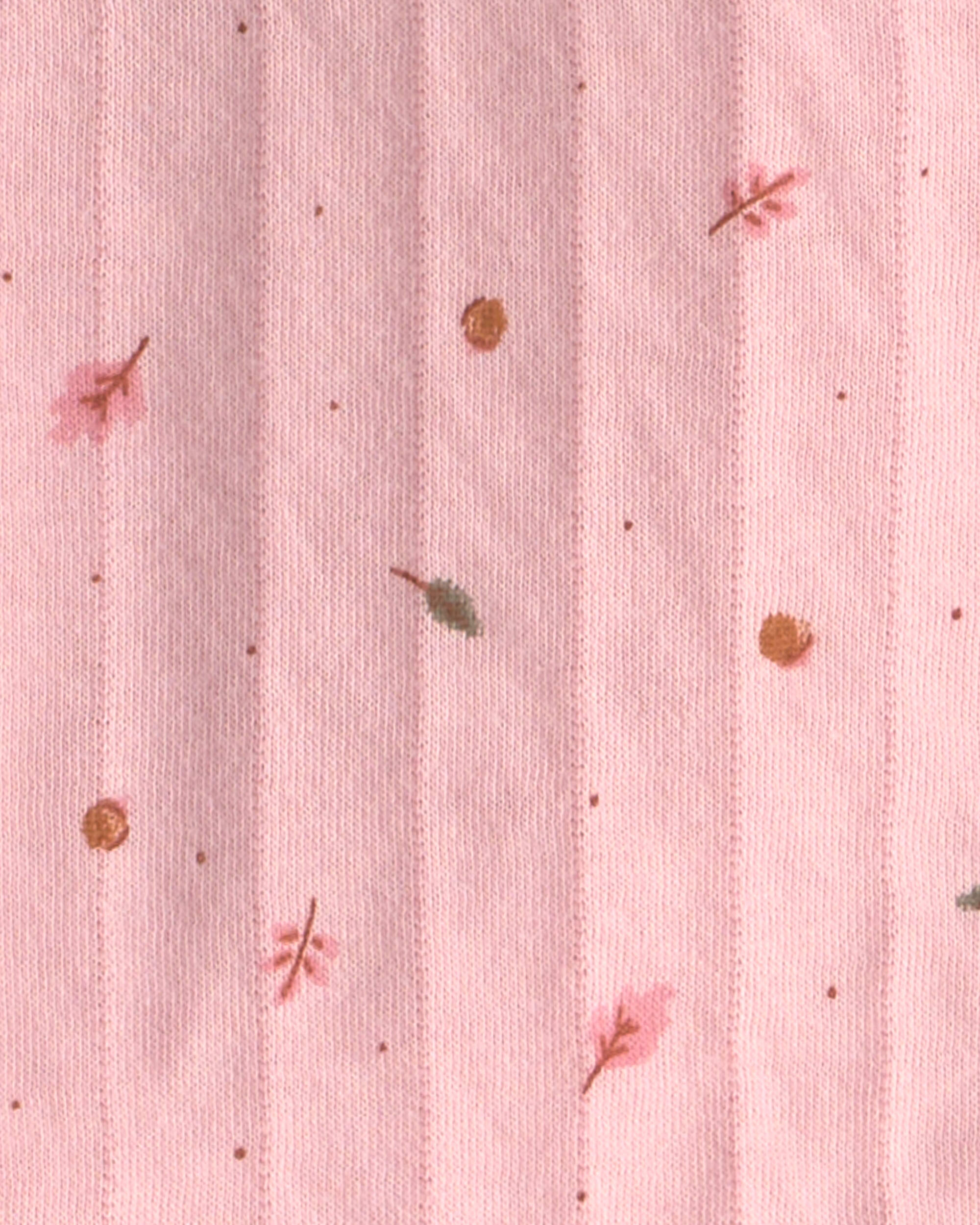 Baby Girl 3-Piece Leaves Layering Set - Pink
