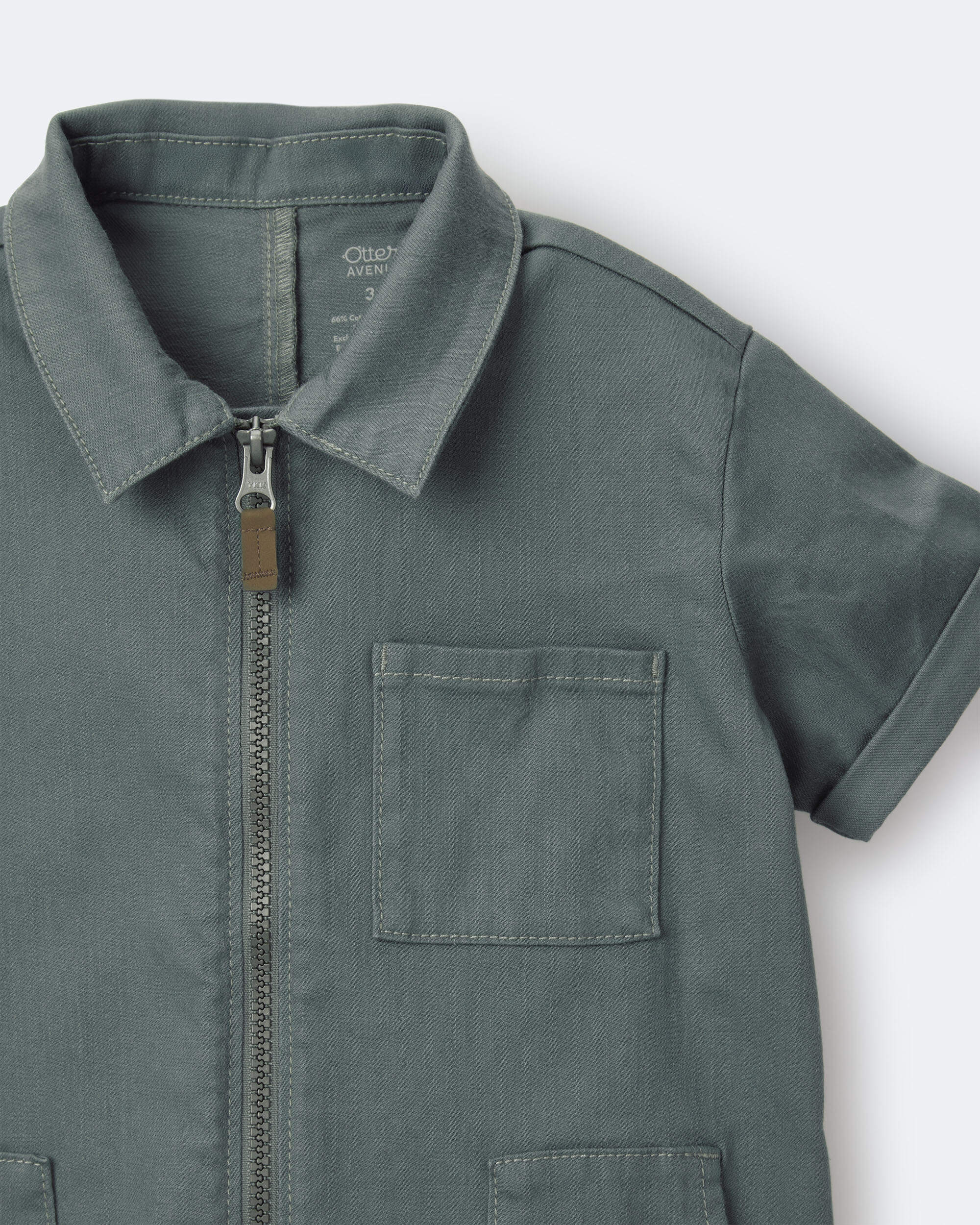 Toddler Day Out™ Cropped Jumpsuit - Green