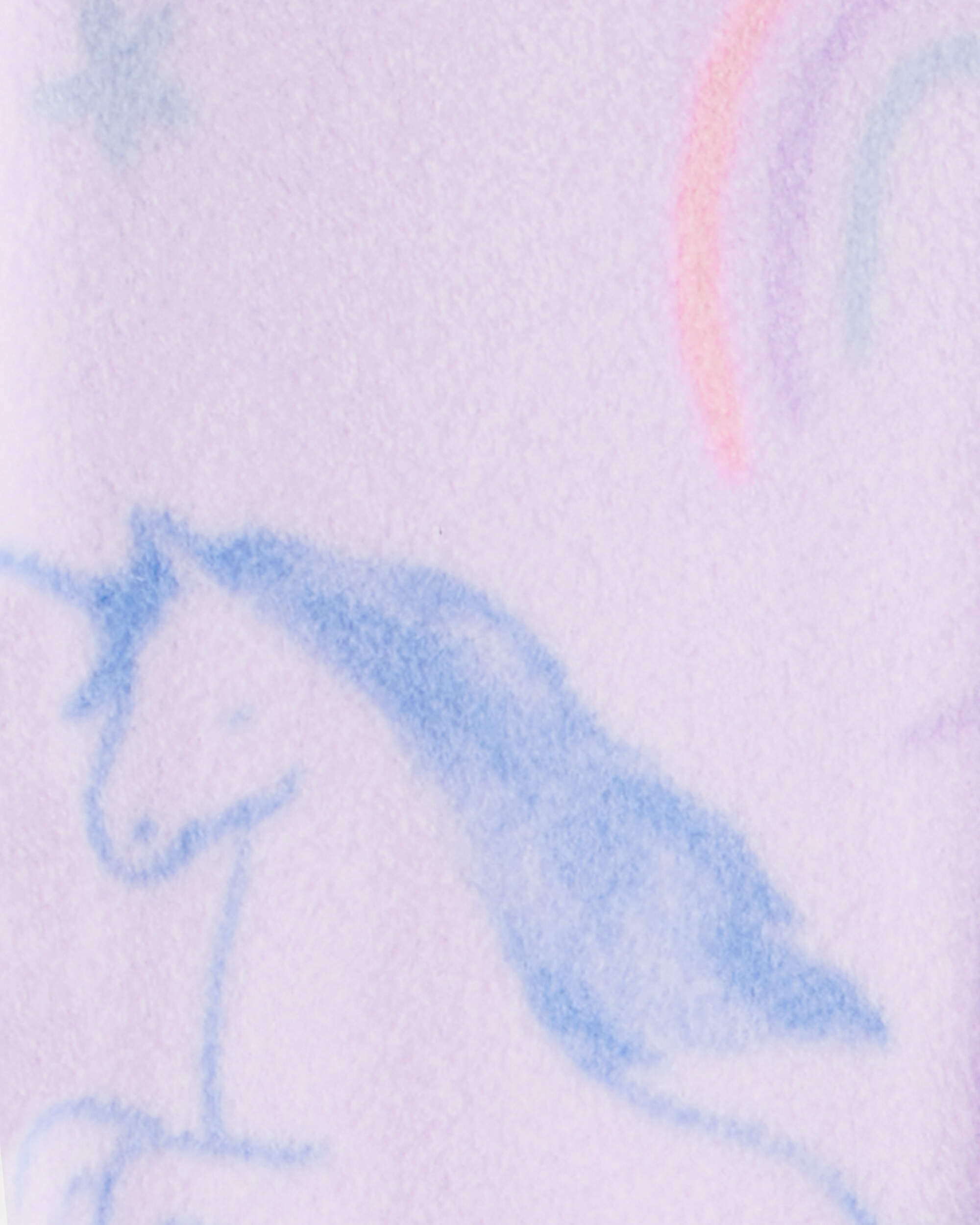 Toddler Girl Unicorn Print Loose Fit Long-Sleeve 2-Way Zip 1-Piece pyjamas - Purple