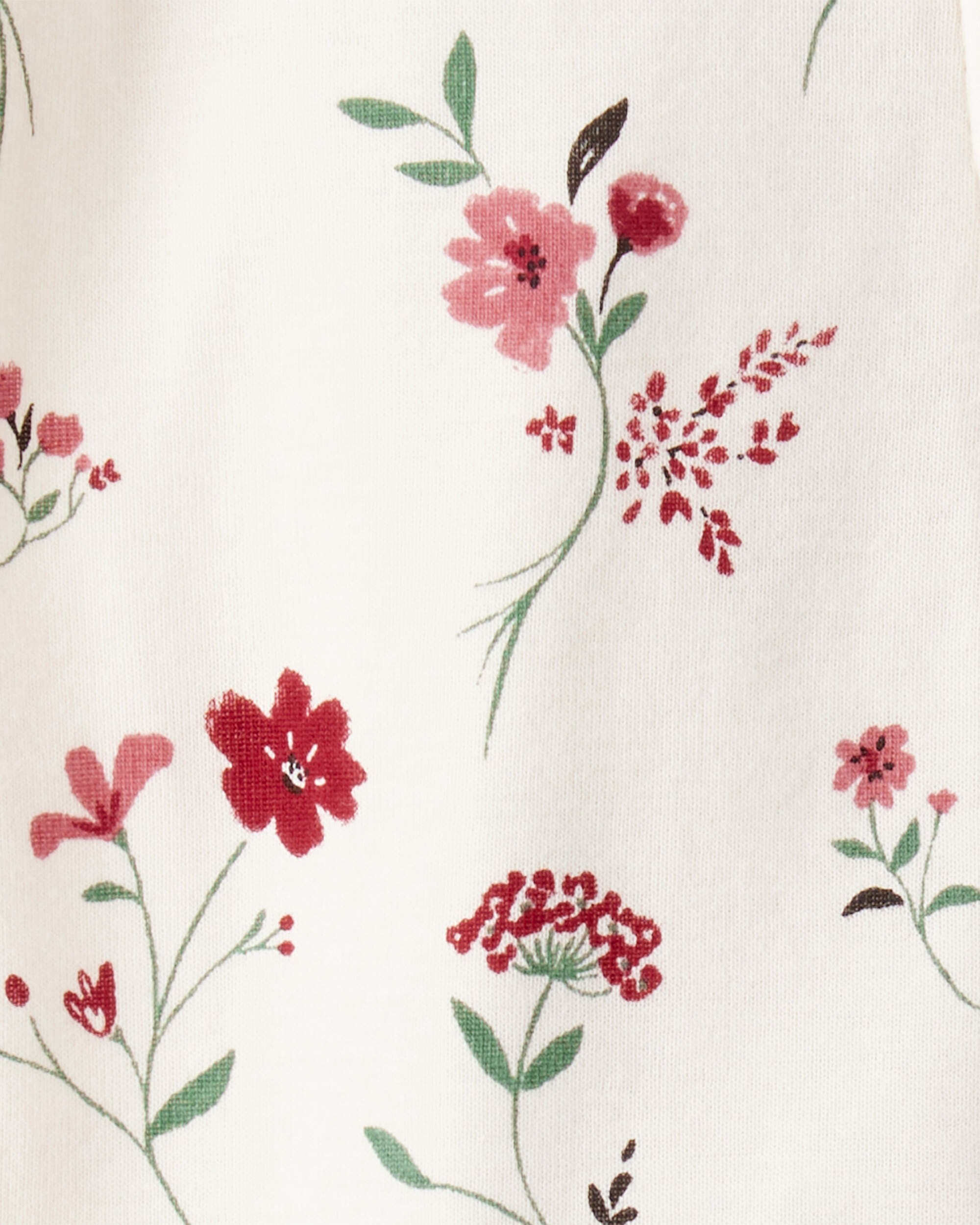 Baby Girl Organic Cotton Sleeper Rosethorn Hollow
