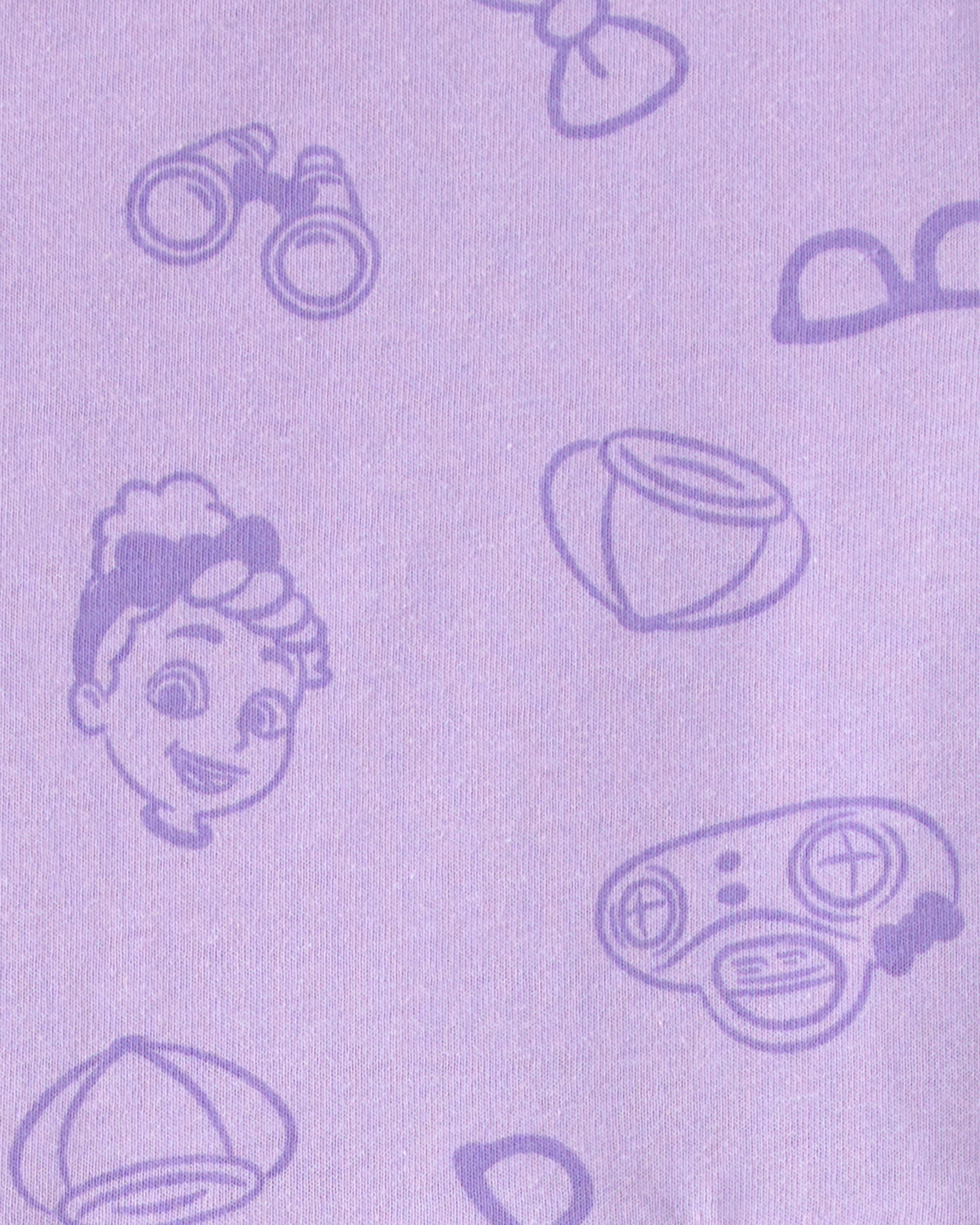 Toddler Girl Blippi Short-Sleeve Dress – Lavender