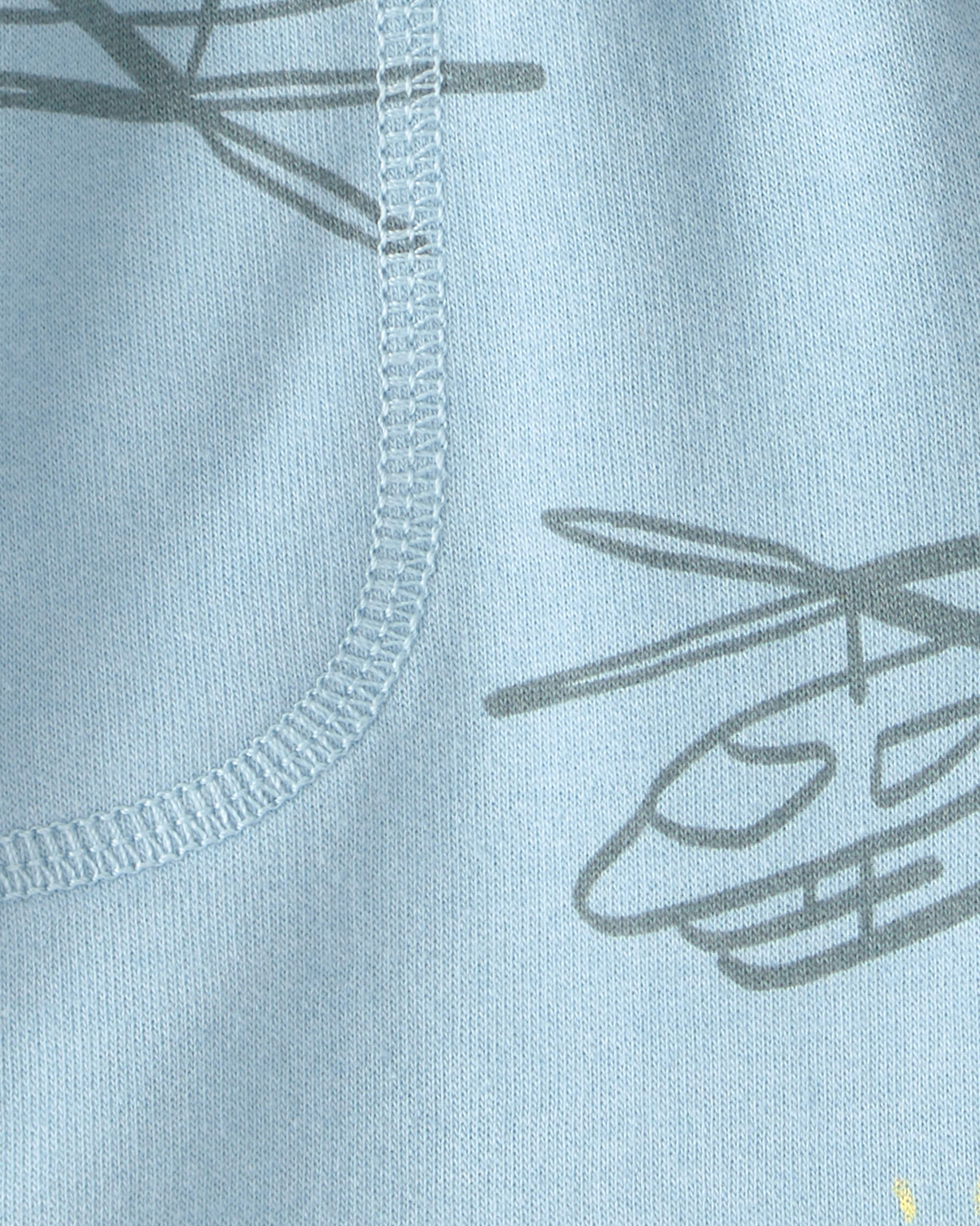 Toddler Boy Helicopter French Terry Shorts - Blue