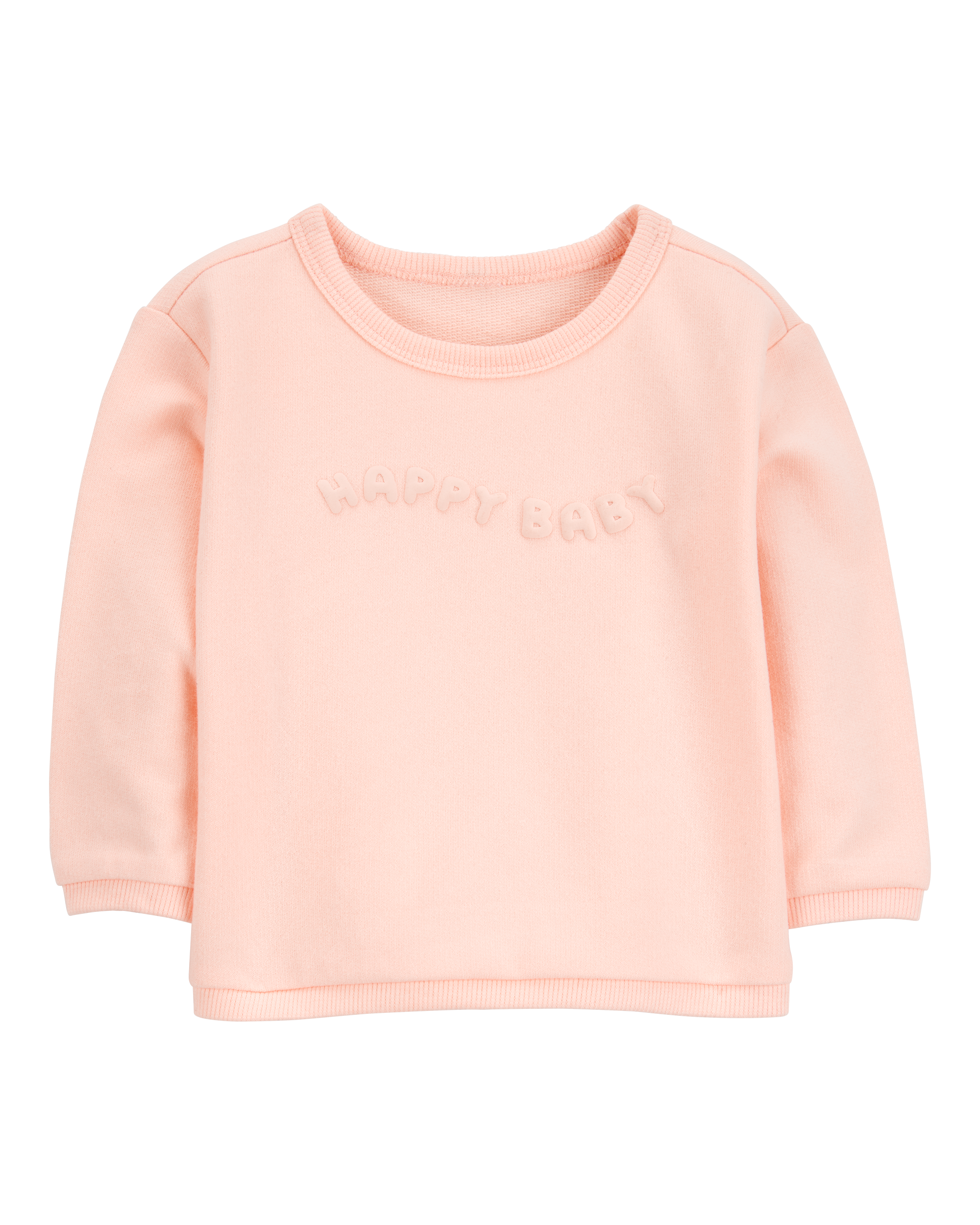 Baby Happy French Terry Pullover - Pink