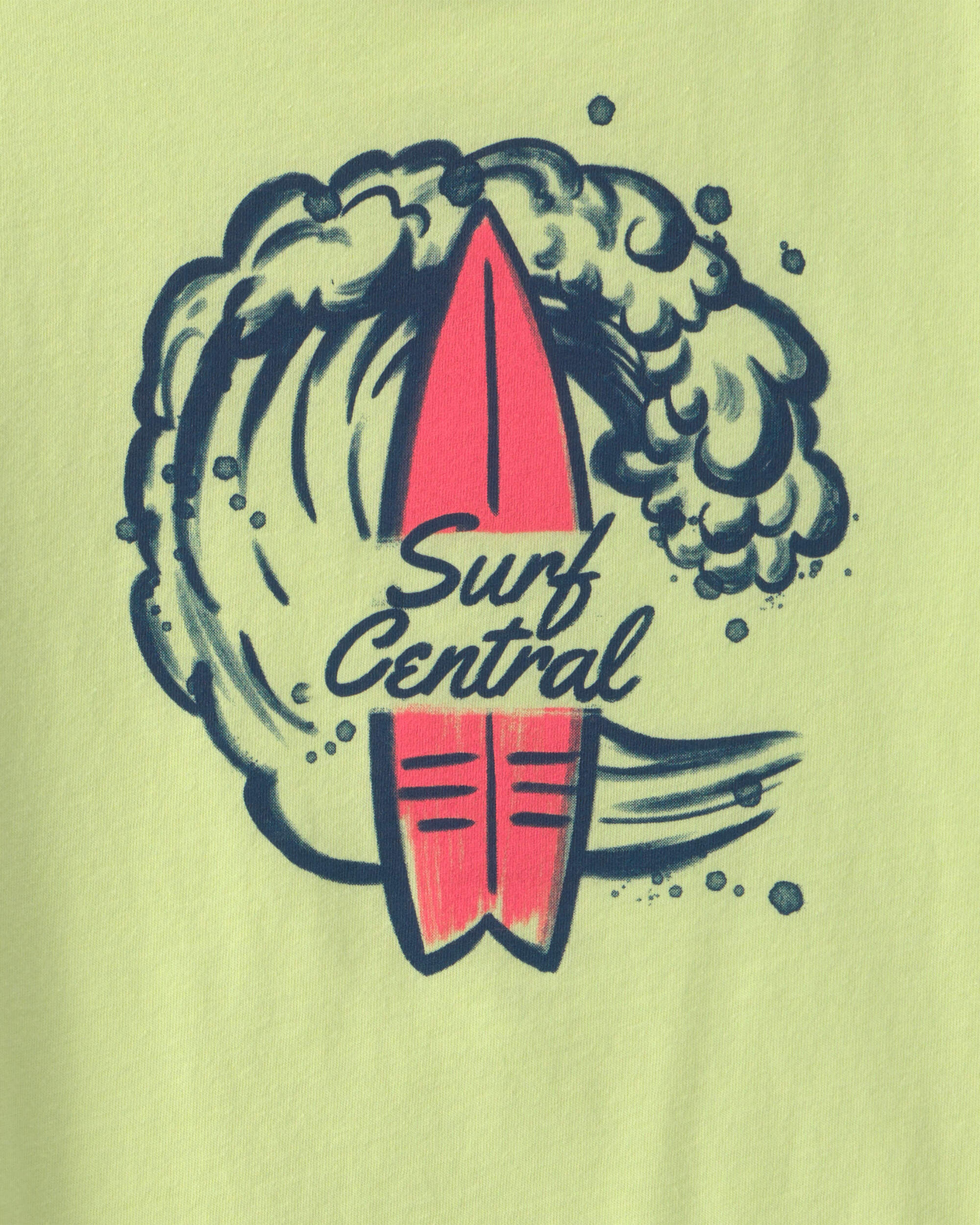 Boys 'Surf Central' Graphic Tee - Green