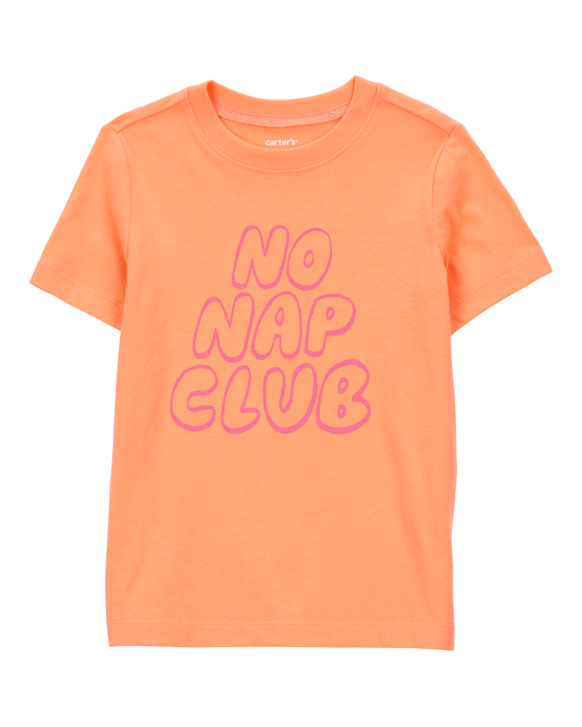 Toddler No Nap Club Short-Sleeve Graphic Tee - Orange