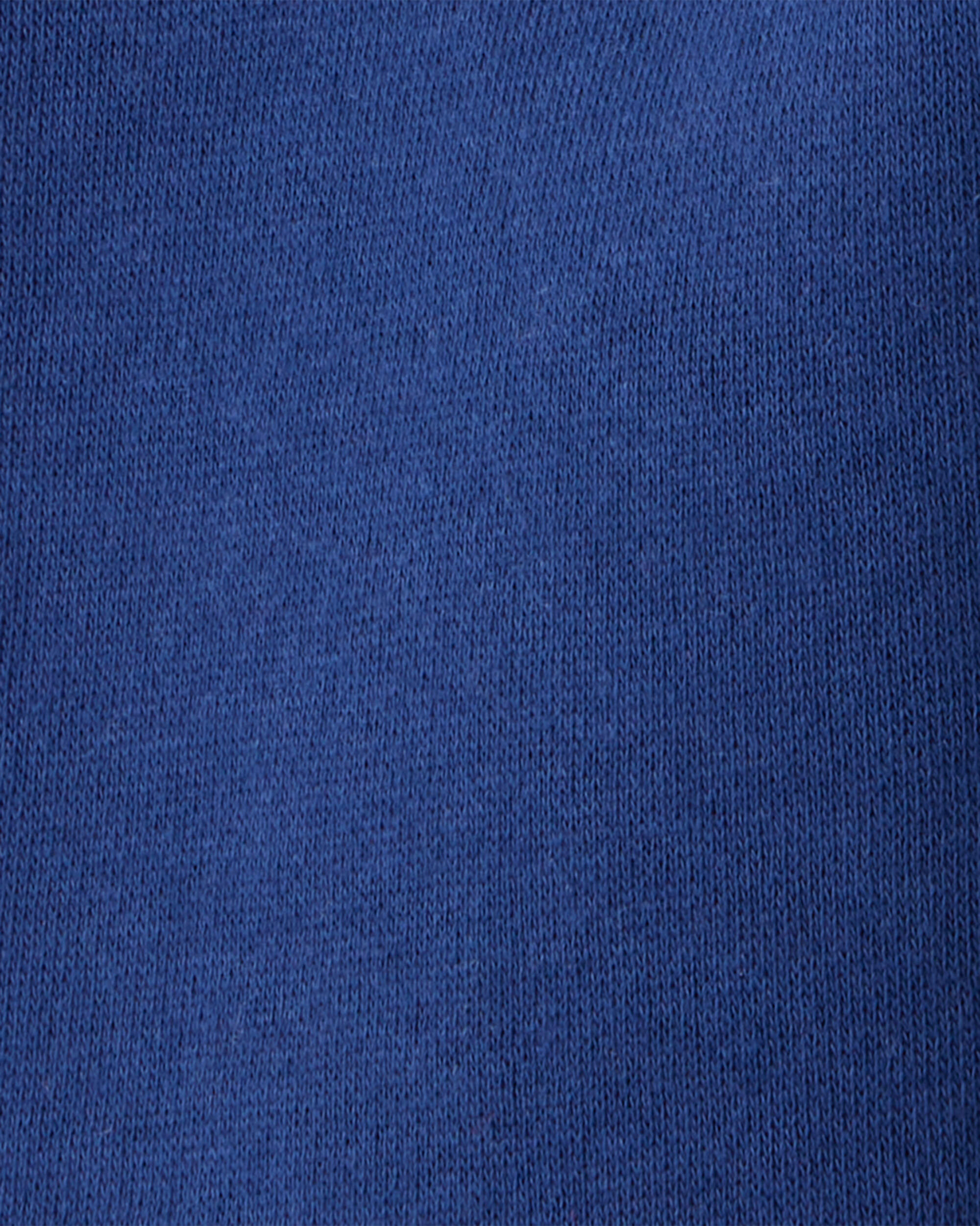 Baby Boy Solid Fleece Cotton Jogger - Navy