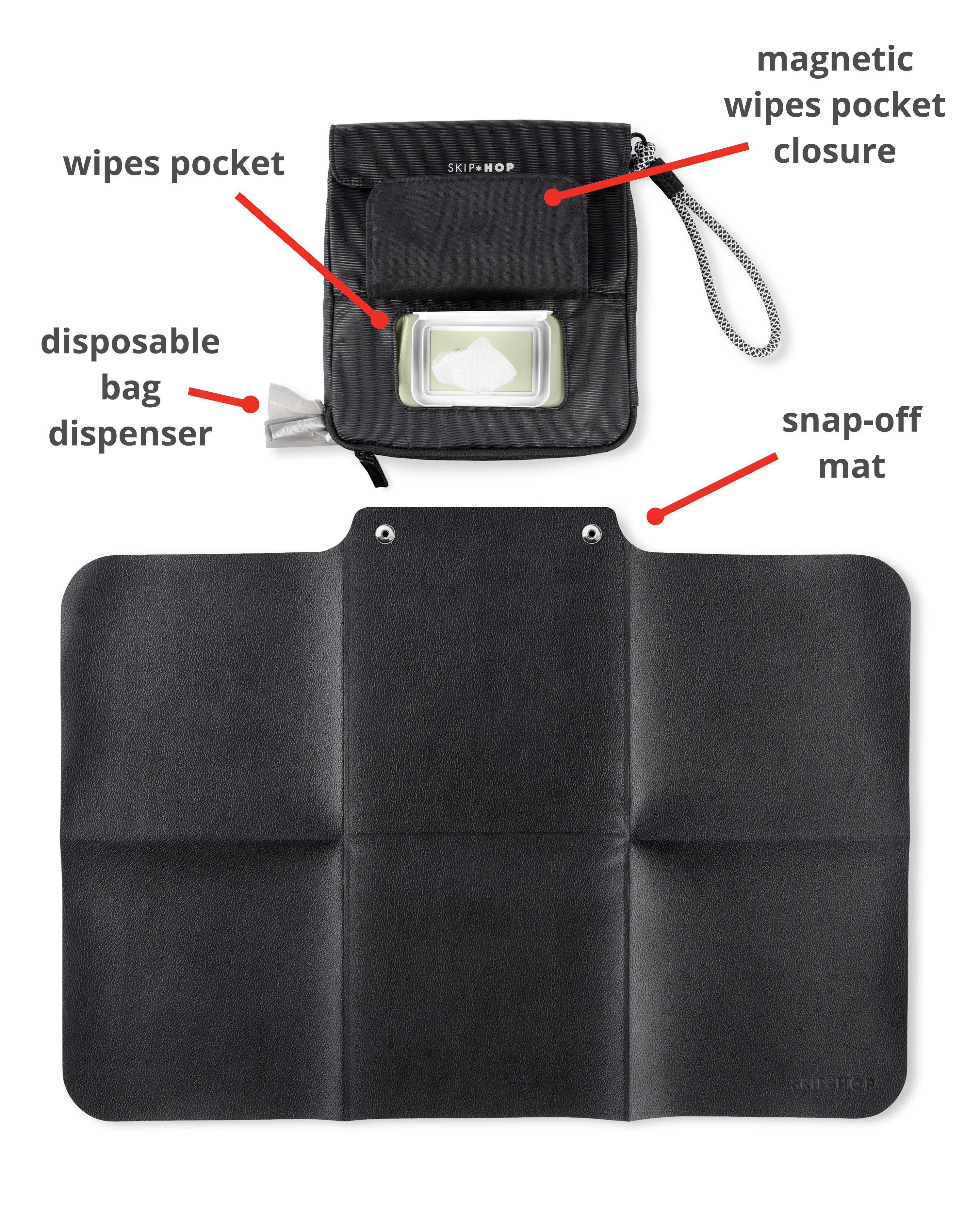 Clean Slate Changing Station - Black