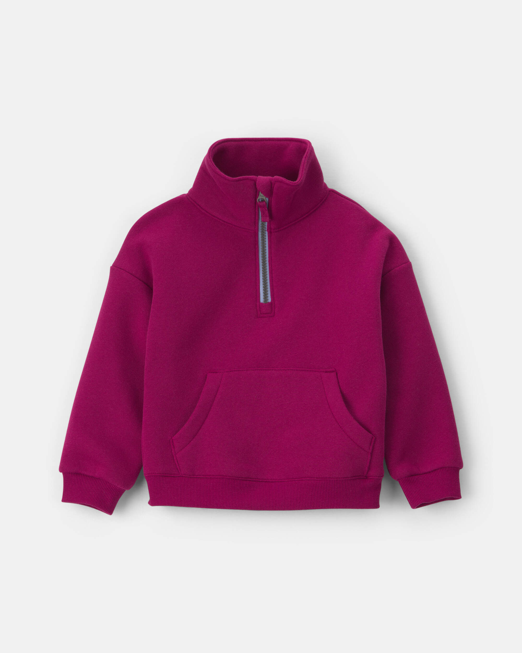 Toddler Girl Fleece Pullover Sweatshirt - Burgundy