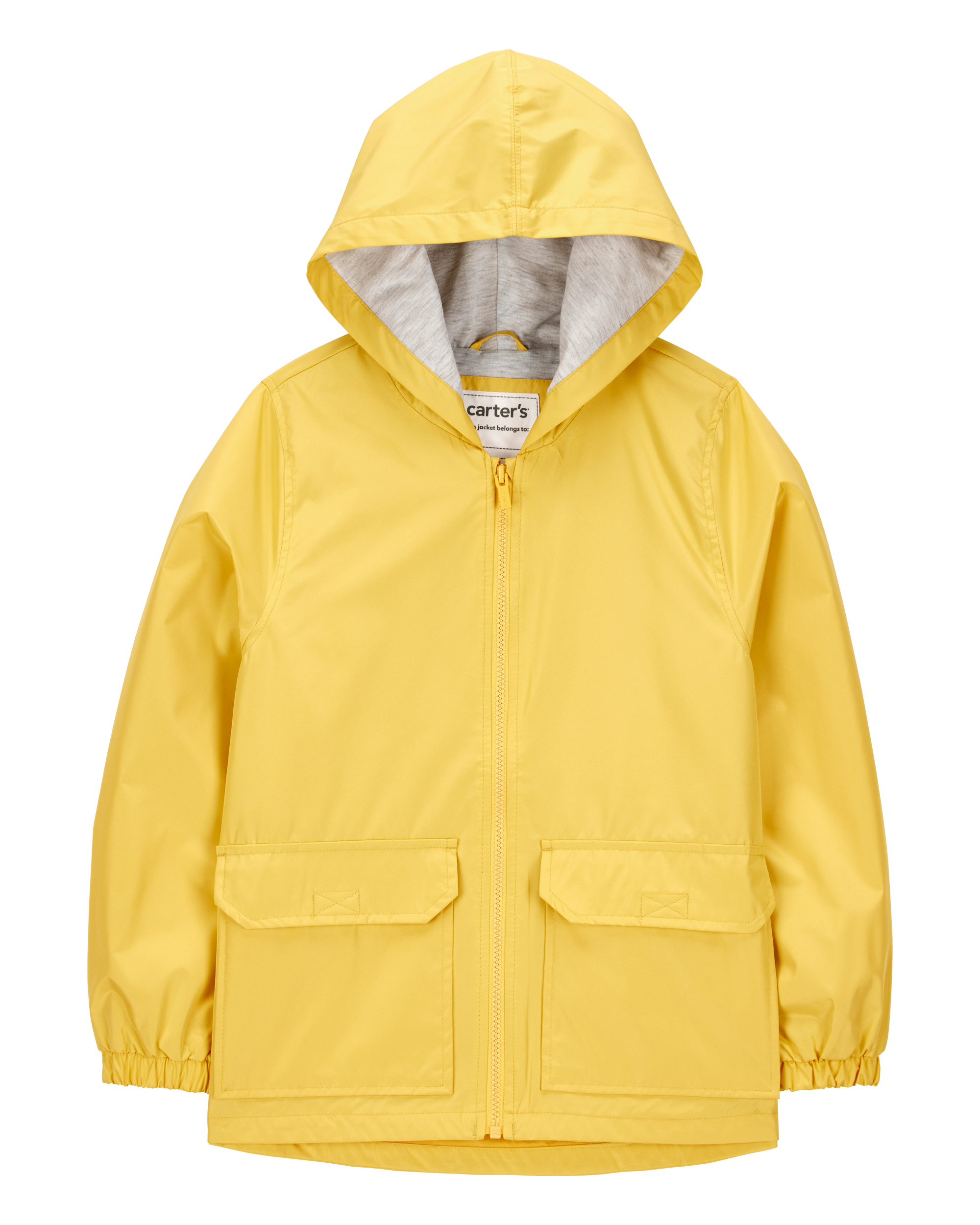 Hooded Rain Jacket - Yellow