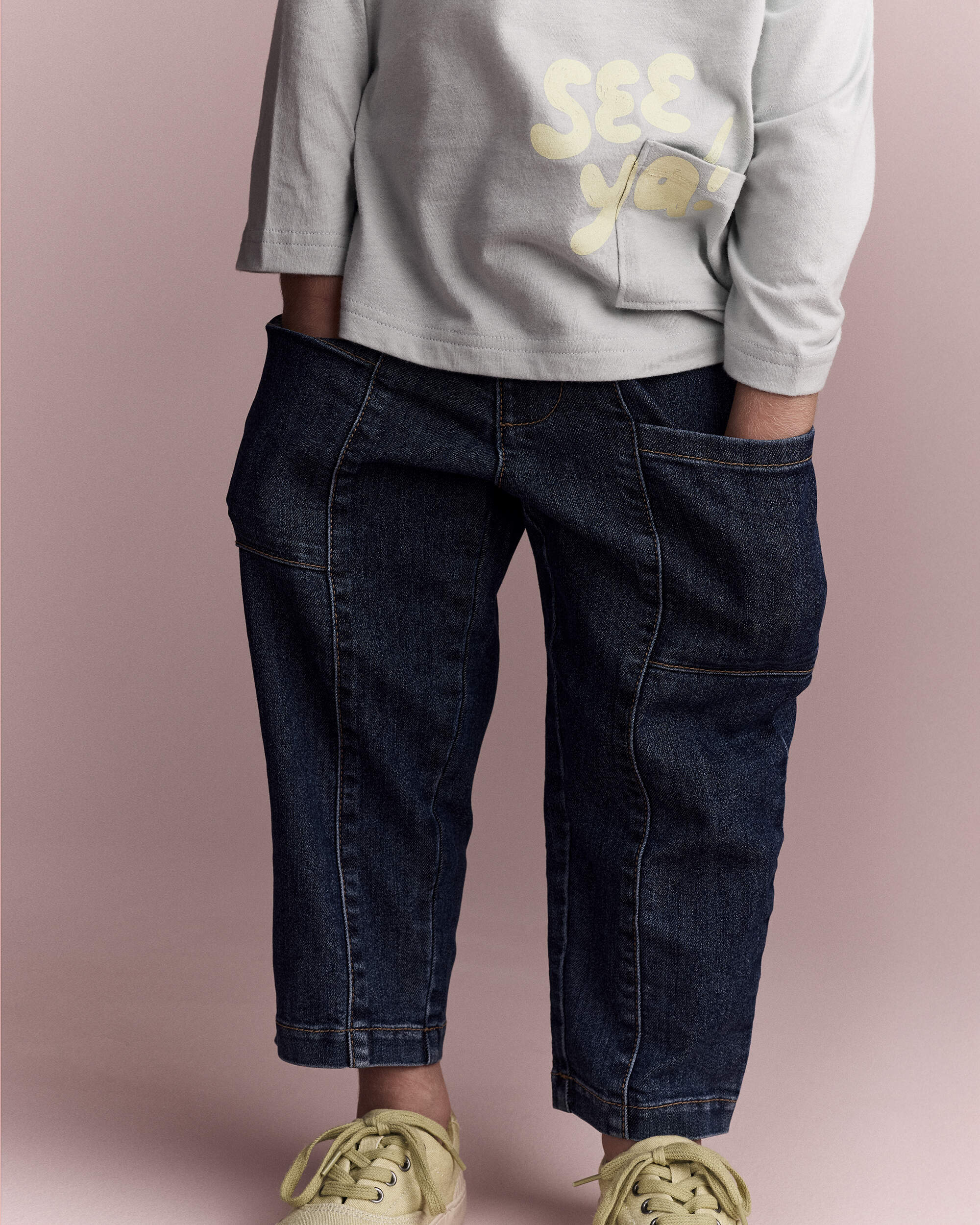 Toddler Pocket Pant Denim - Blue