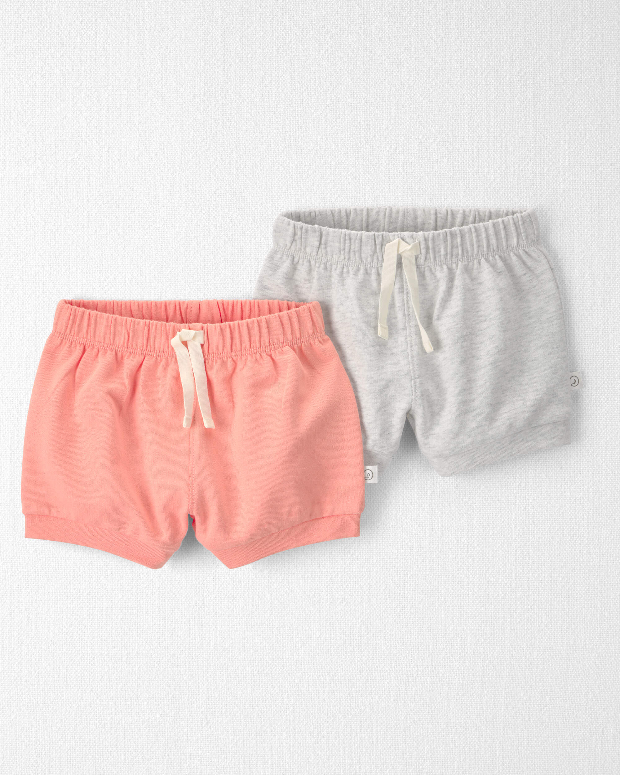 Baby Girl 2-Pack Organic Cotton Shorts