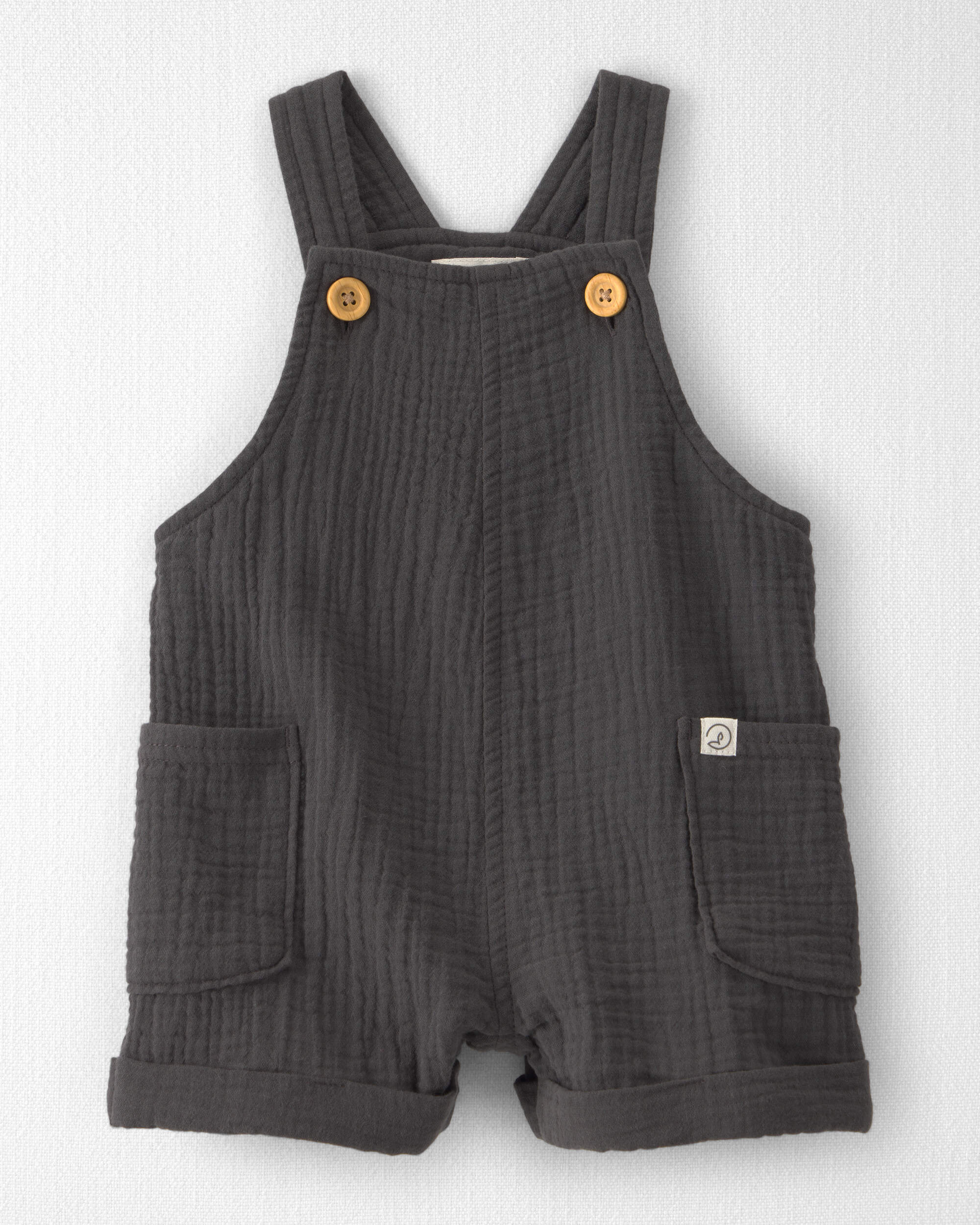 Baby Organic Cotton Gauze Shortalls