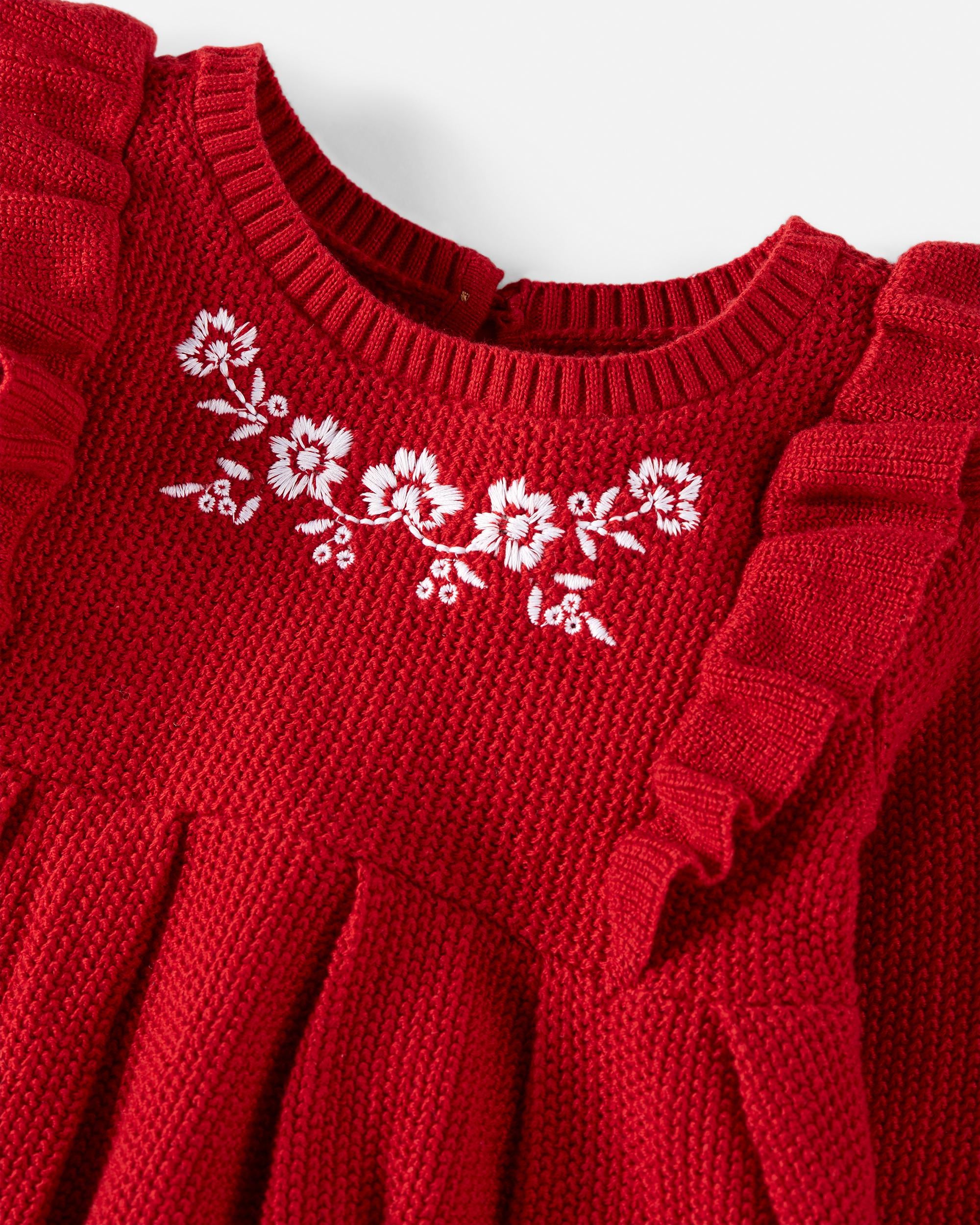 Carters holiday sweater dress 2025