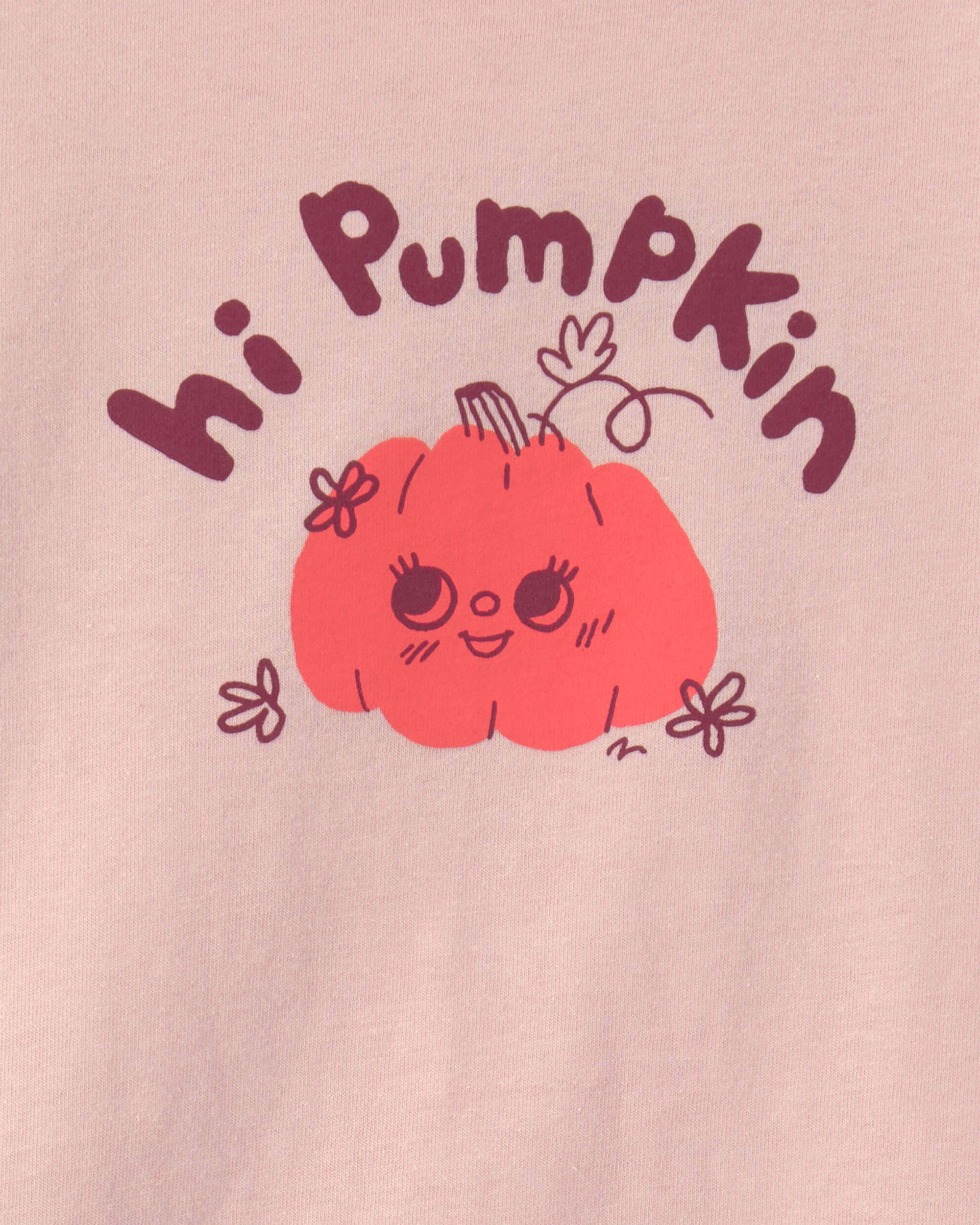 Toddler Girl "Hi Pumpkin" Long-Sleeve Graphic Tee - Pink