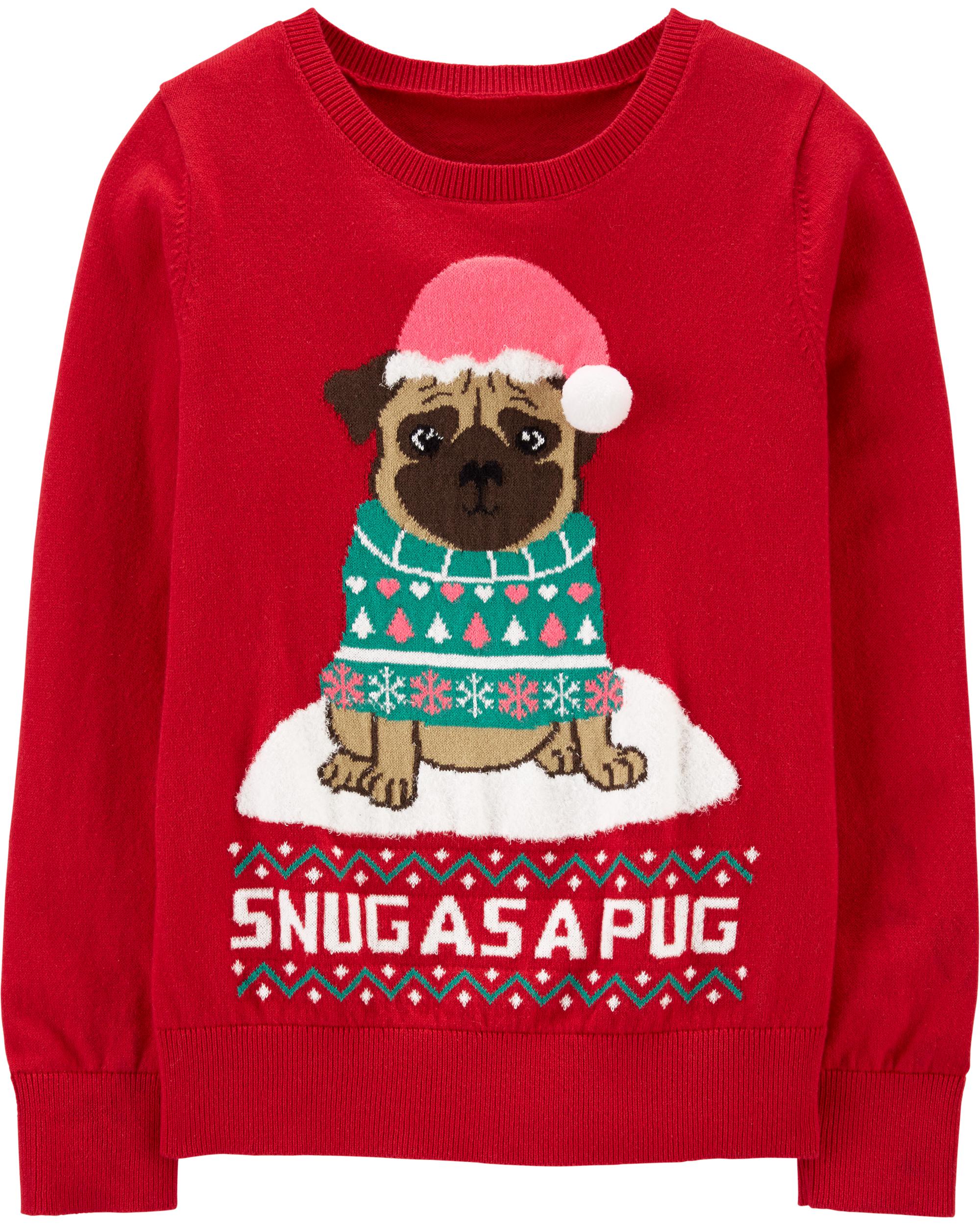 Pug Holiday Sweater