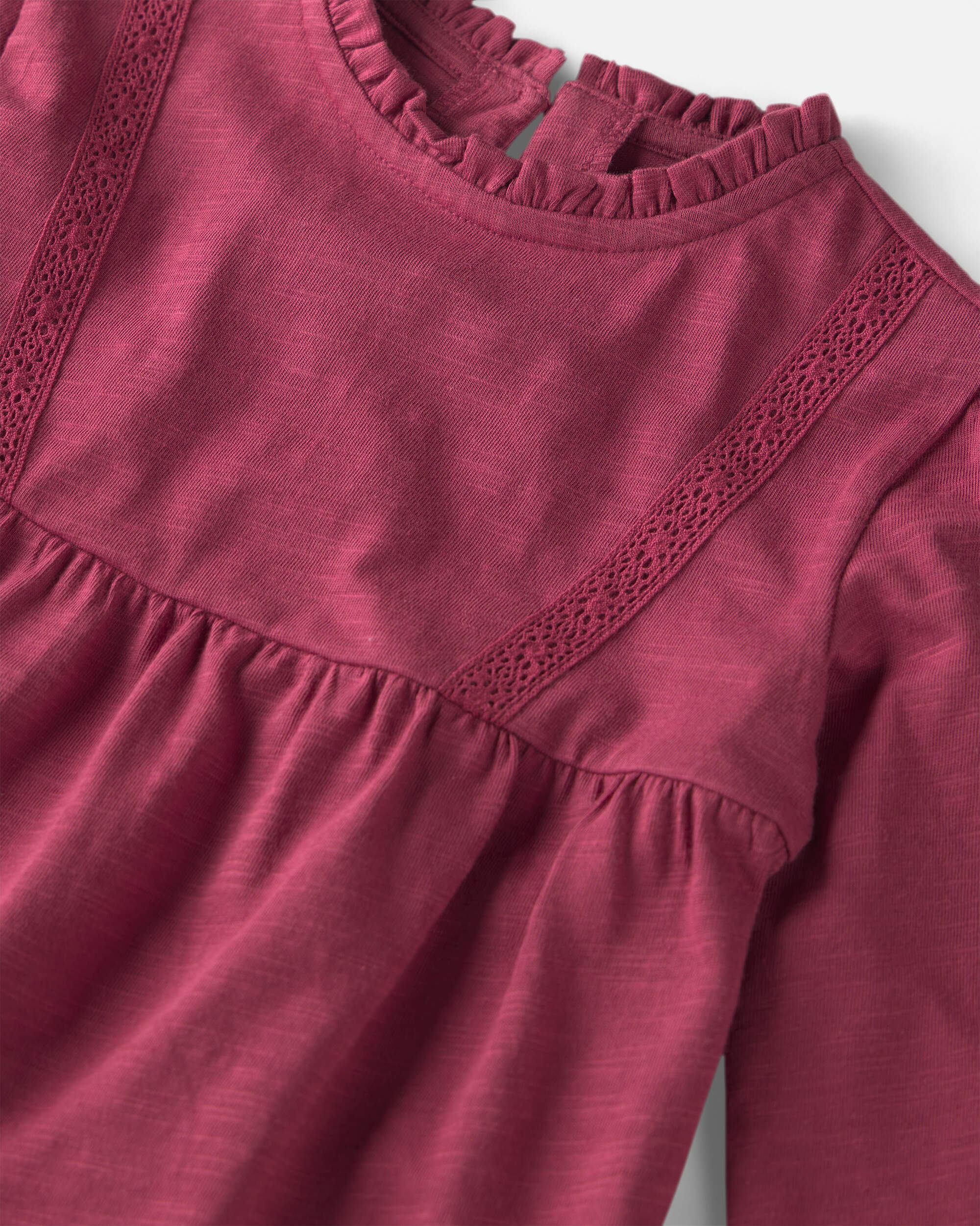 Toddler Girl Organic Cotton Peplum Top