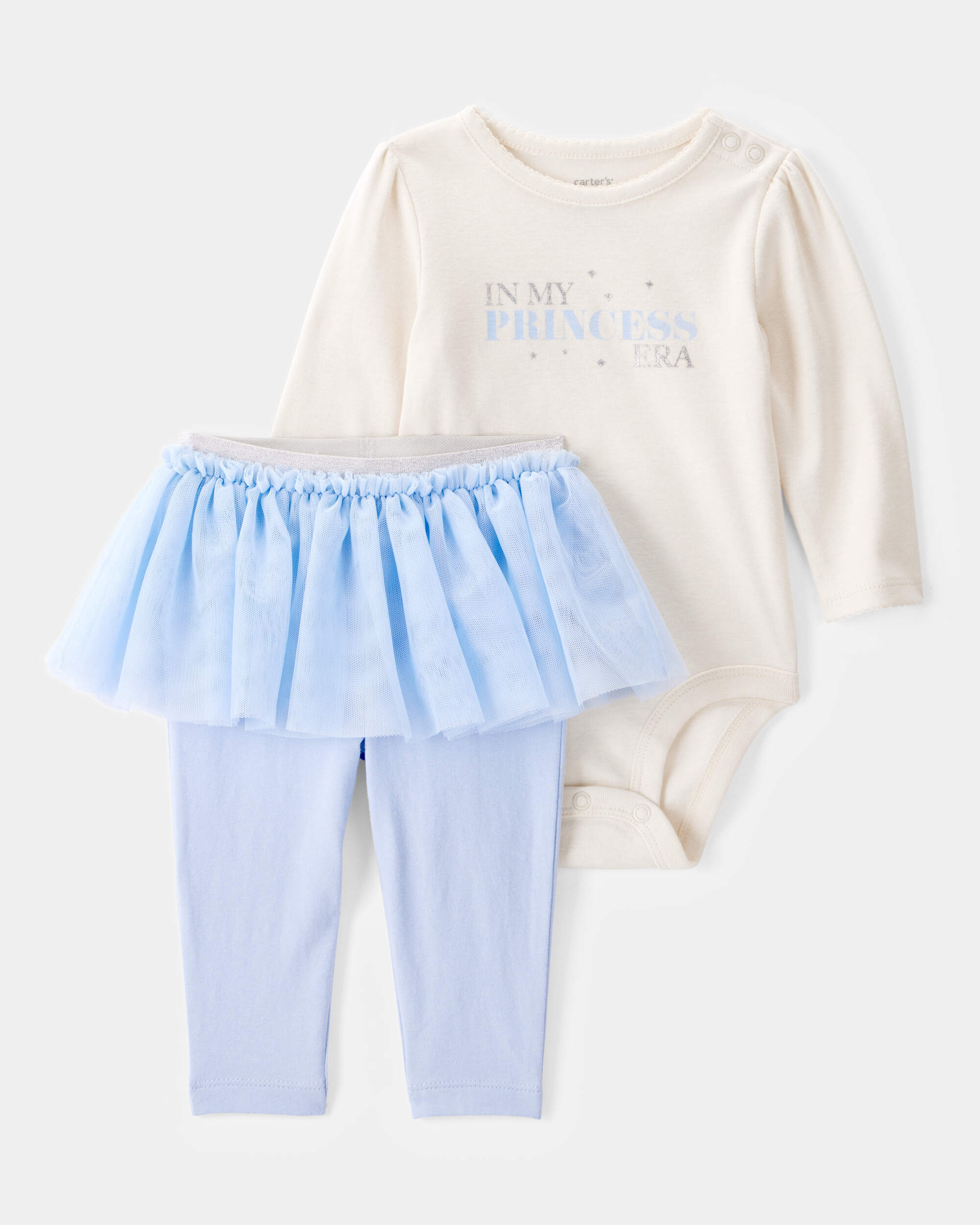Baby Girl Princess Era Bodysuit & Tutu Pant Set