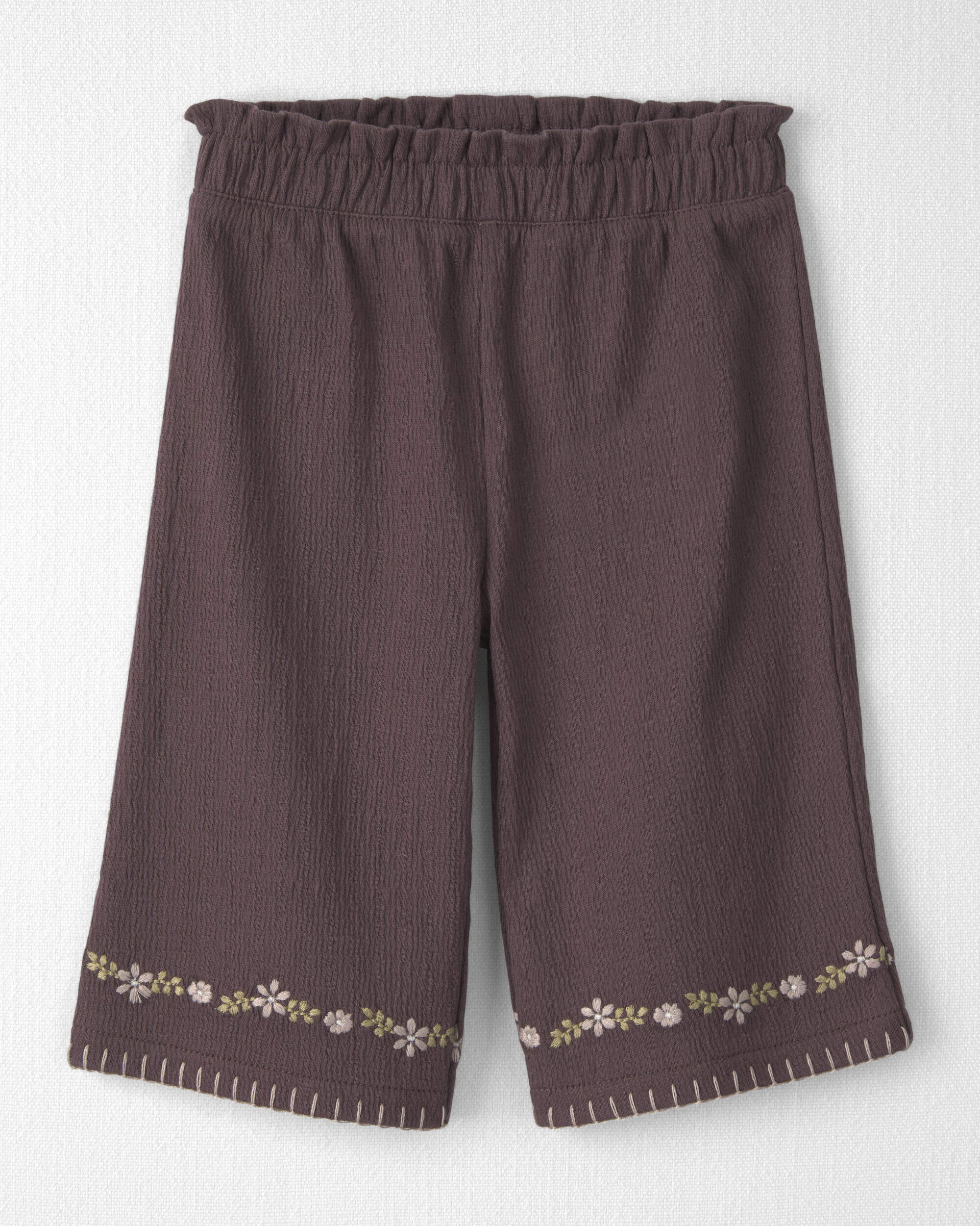 Baby Girl 2-Piece Organic Cotton Smocked Top & Pant Set