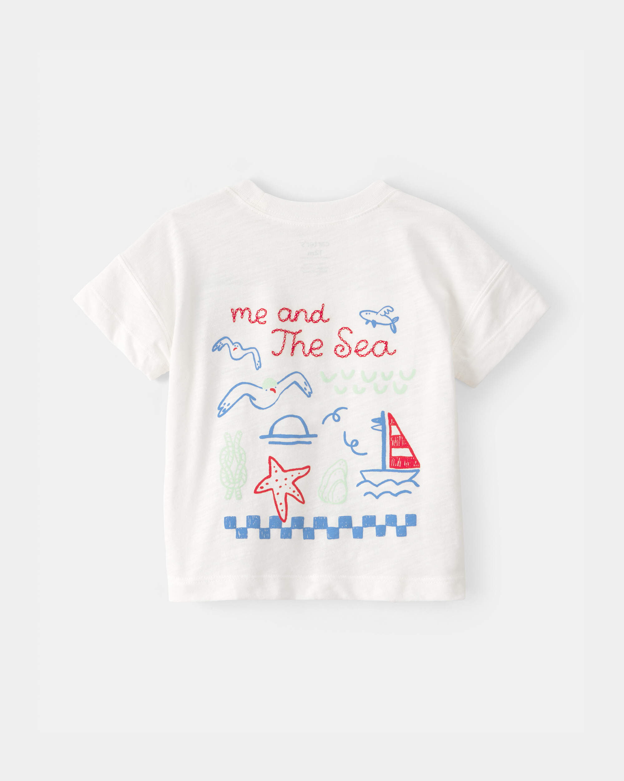 Baby 'Ahoy There' Graphic Tee - White