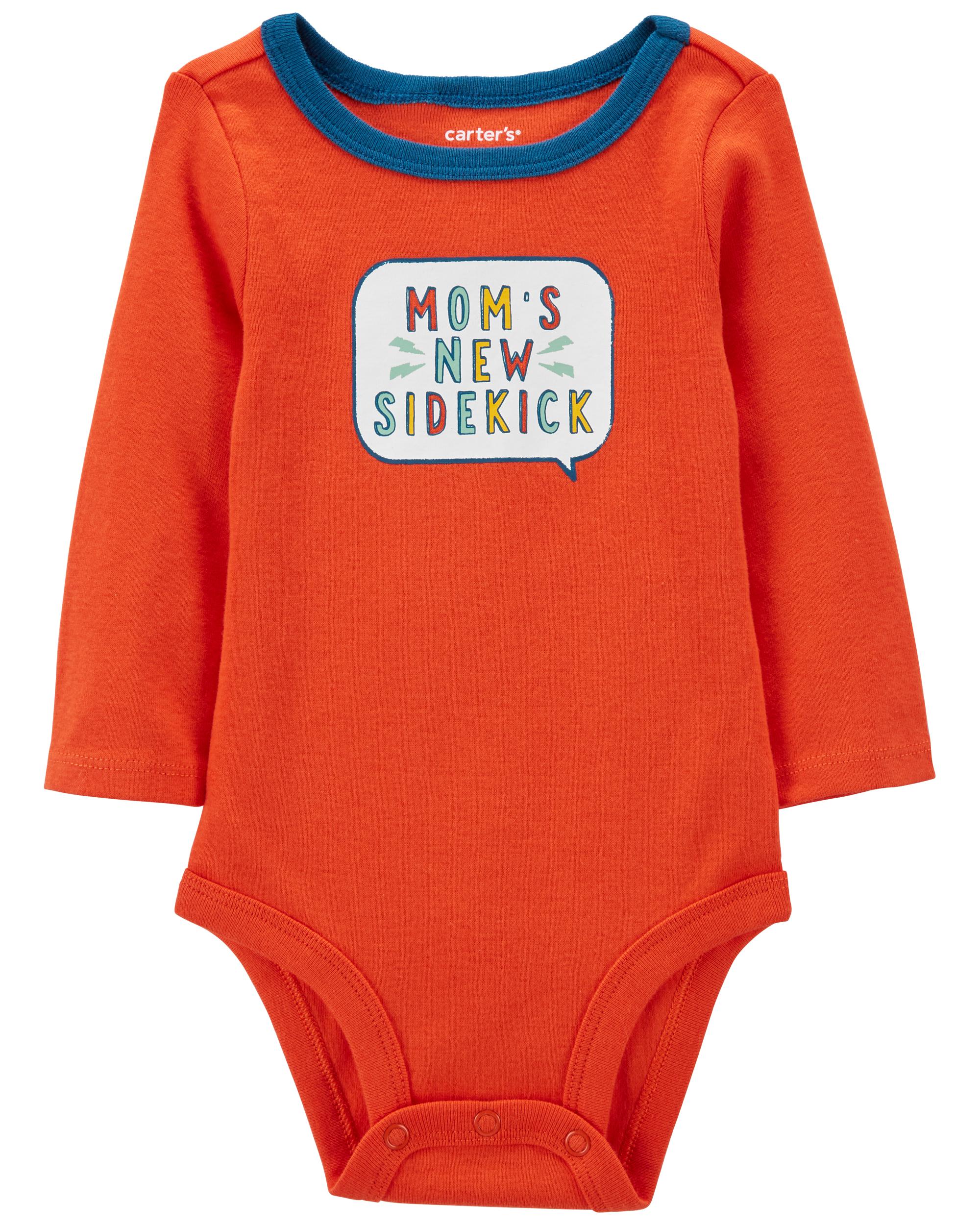 Orange Mom's Sidekick Long-Sleeve Bodysuit