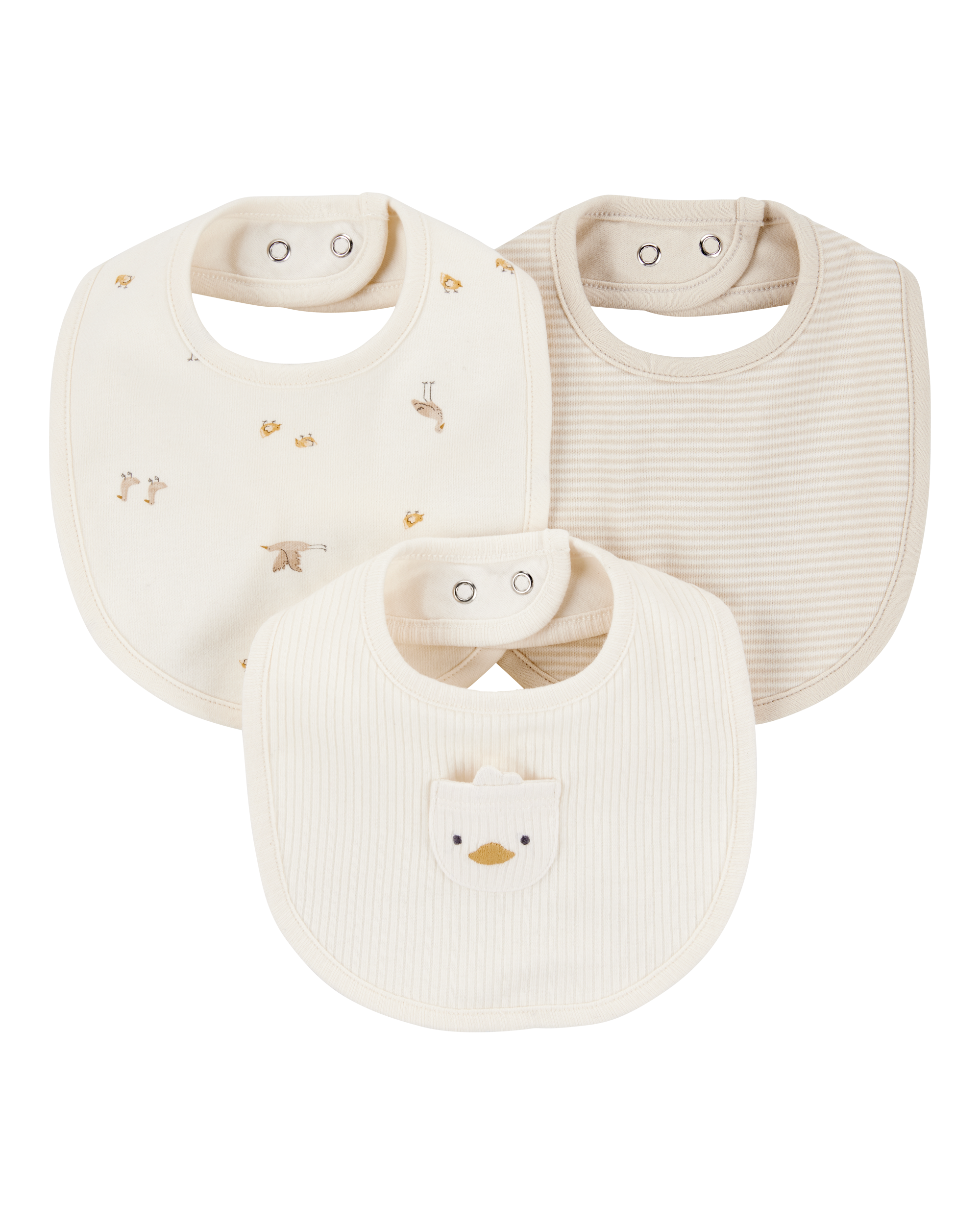 Baby 3-Pack Duck Bibs