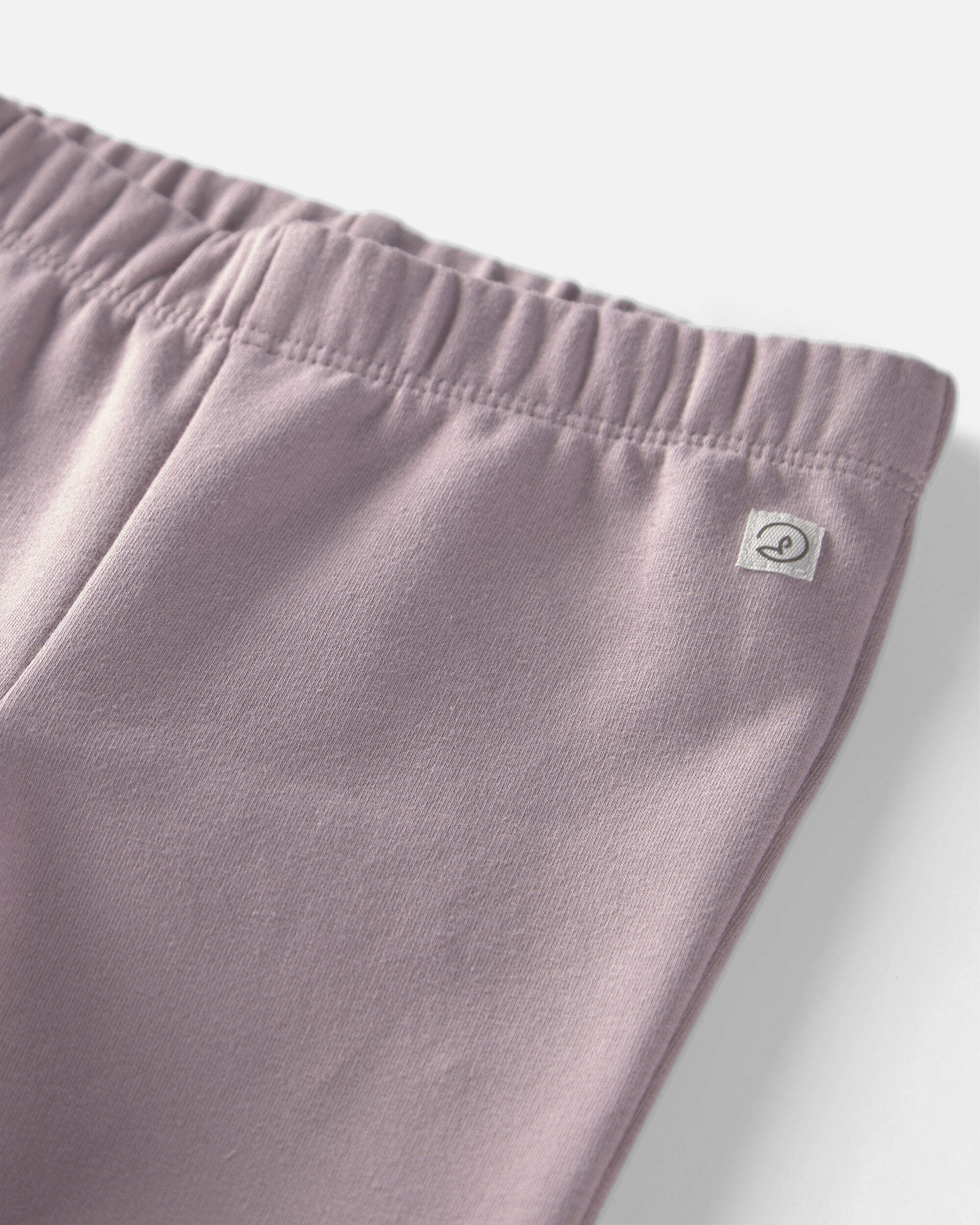 Baby Girl 2-Pack Recycled Fleece Leggings Made with Organic Cotton