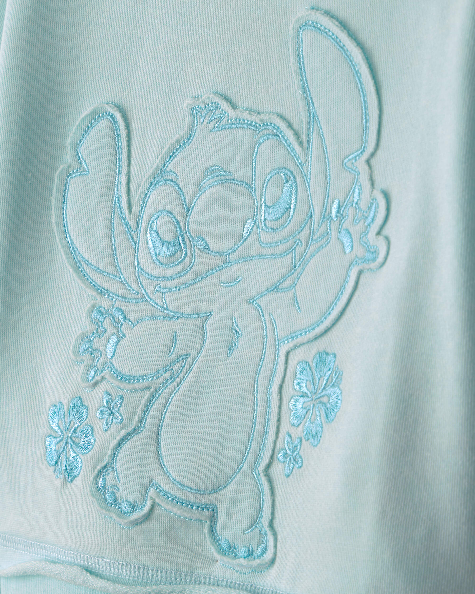 Toddler Girl 2-Piece Disney© Lilo & Stitch French Terry Top Short Set - Blue