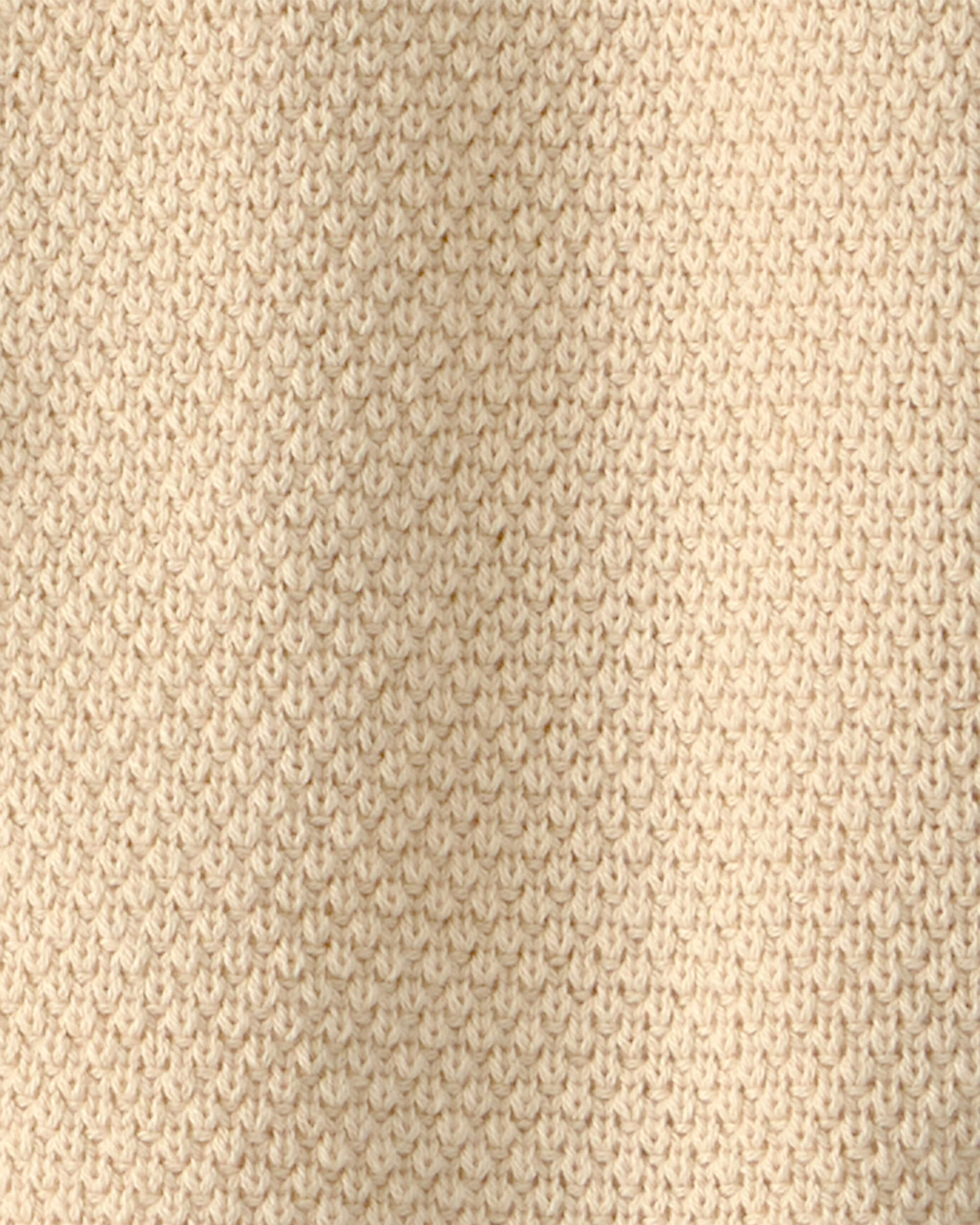 Girls Organic Cotton Sweater Knit Cardigan