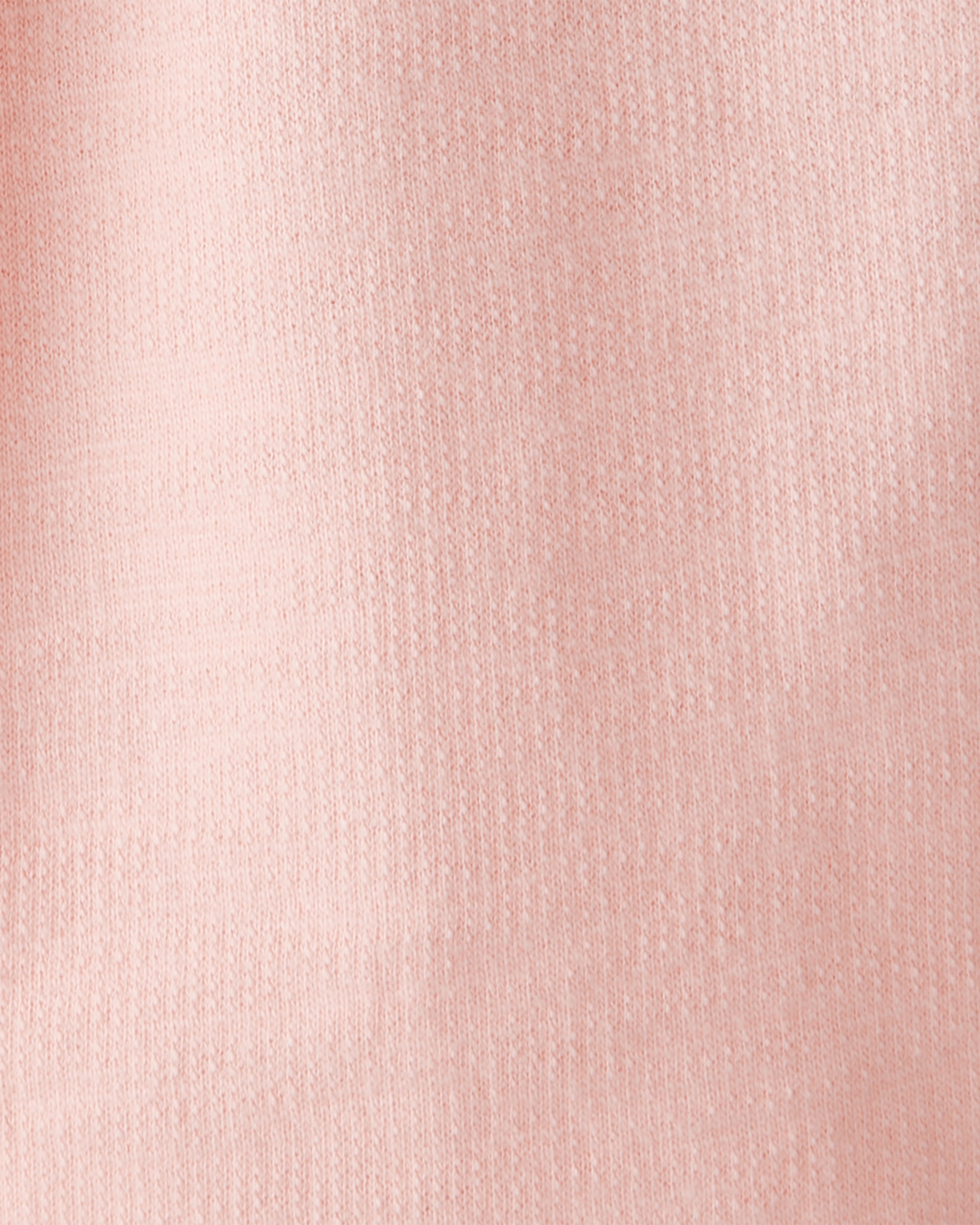 Baby Girl Bow Pocket French Terry Pants - Coral