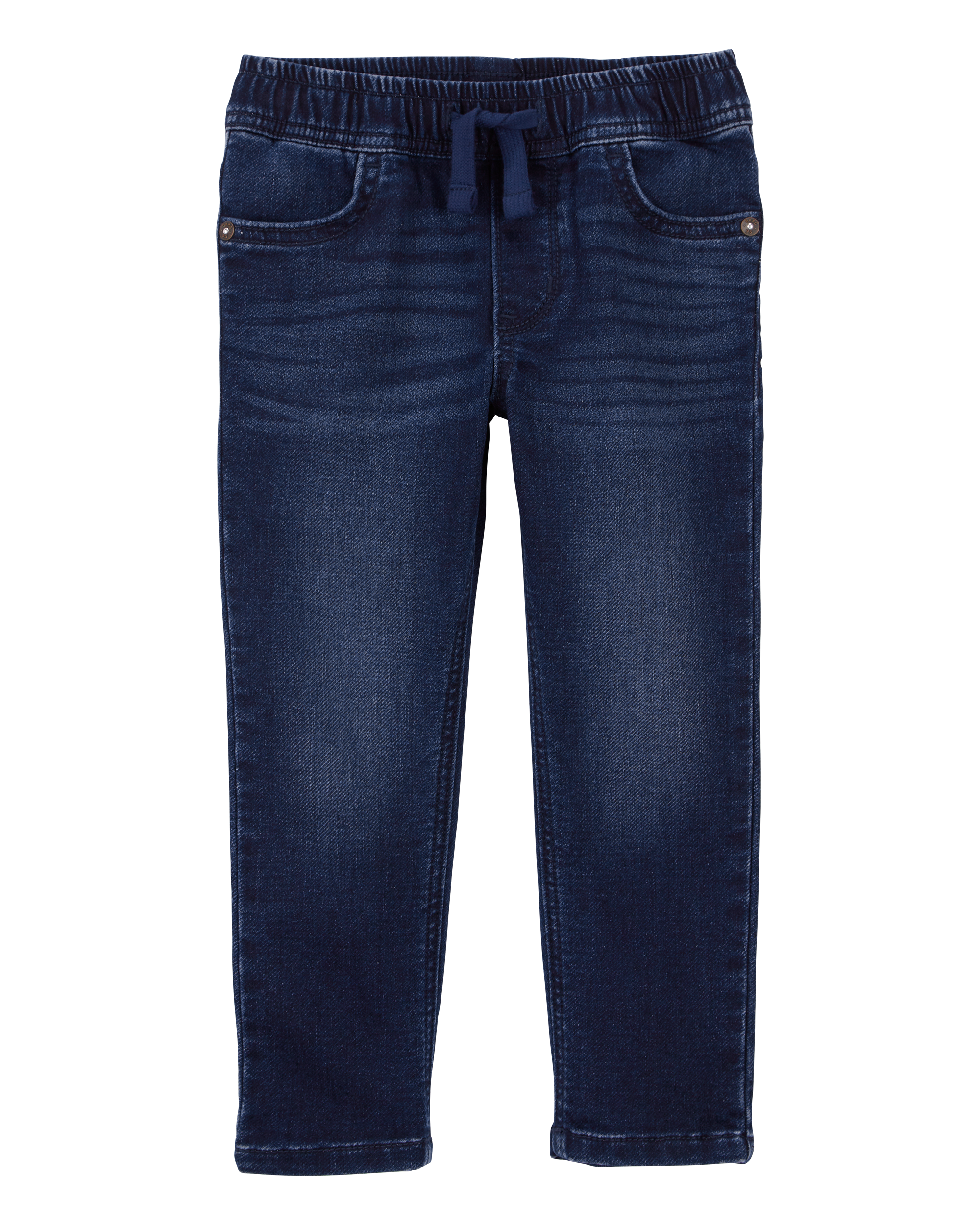 Toddler Knit-Like Denim Drawstring Jeans