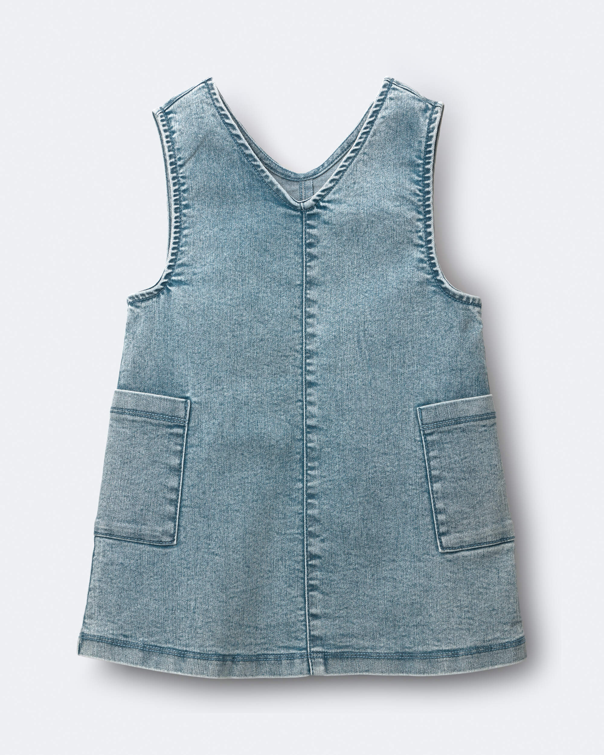 Toddler Girl Otter Pocket Jumper Avenue Wash - Blue