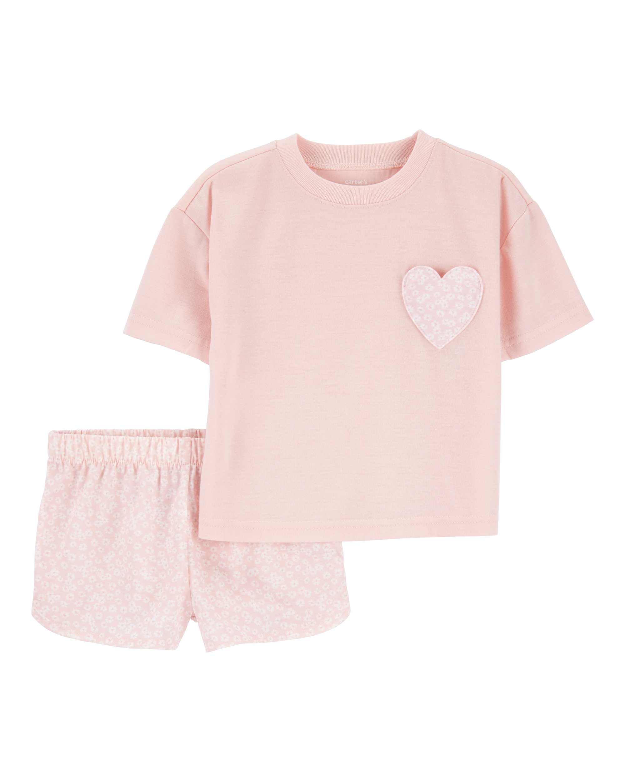 Toddler 2-Piece Heart Loose Fit Pyjamas