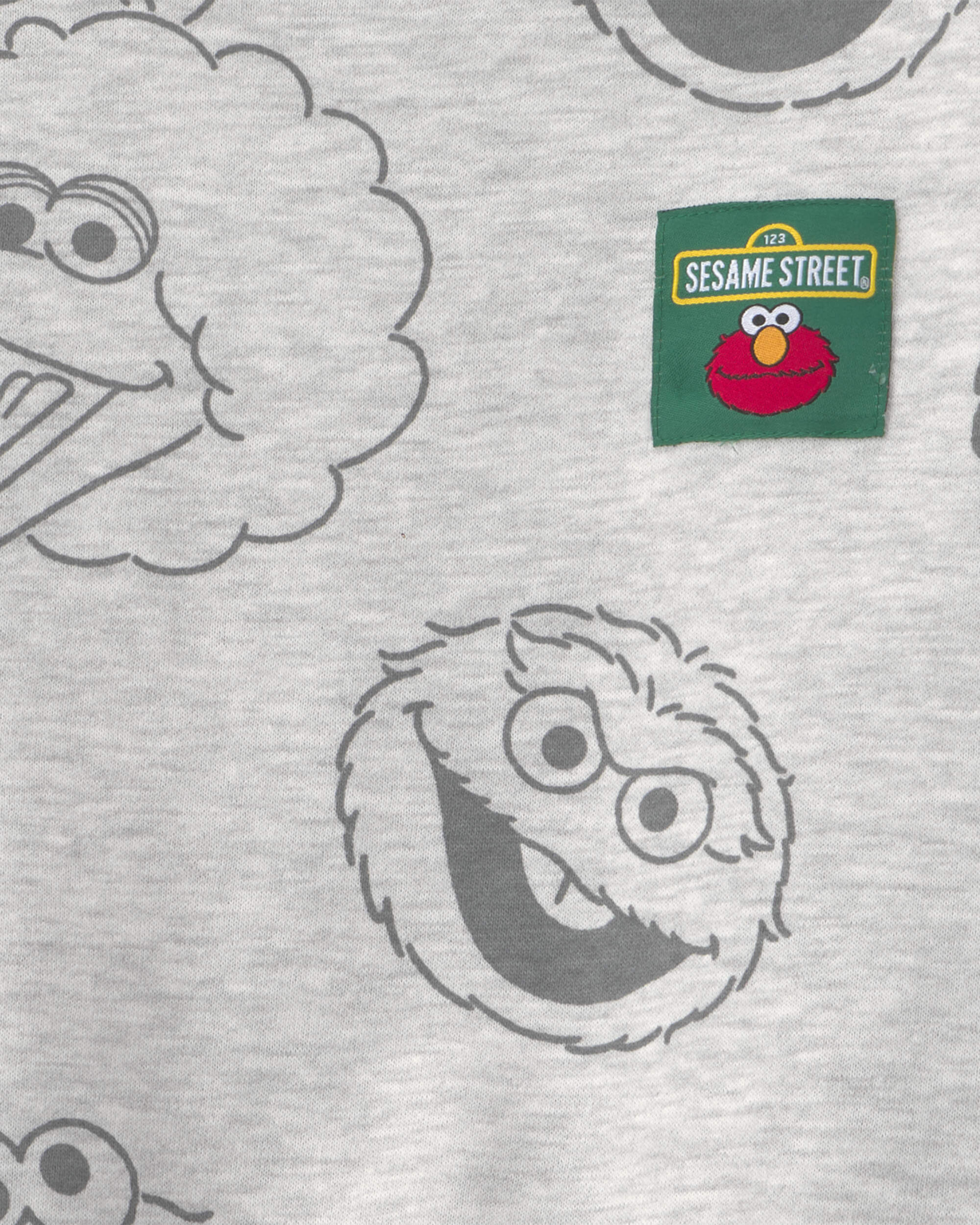 Toddler Sesame Street Big Bird Pullover Sweatshirt - Grey