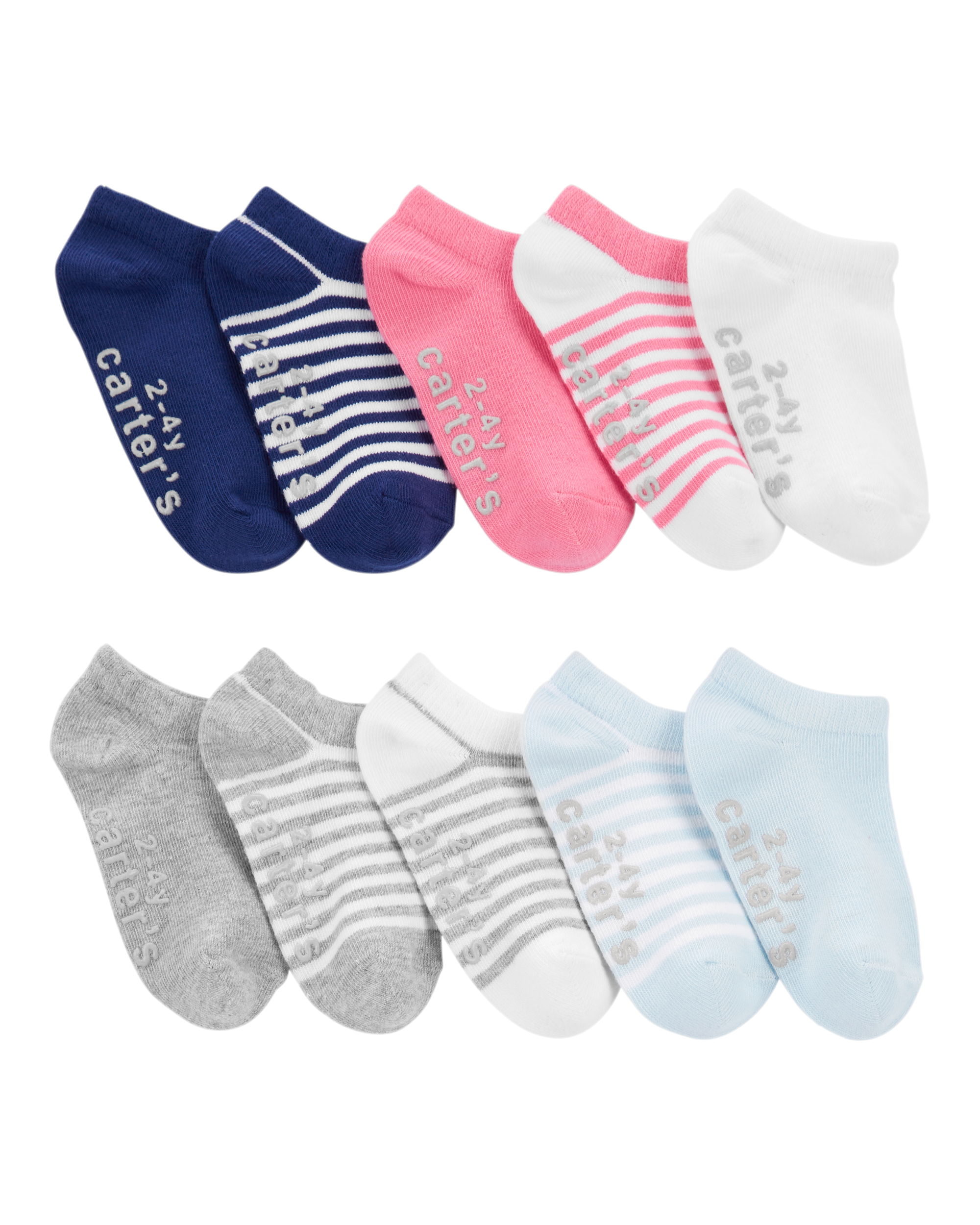 Toddler 10-Pack No-Show Socks