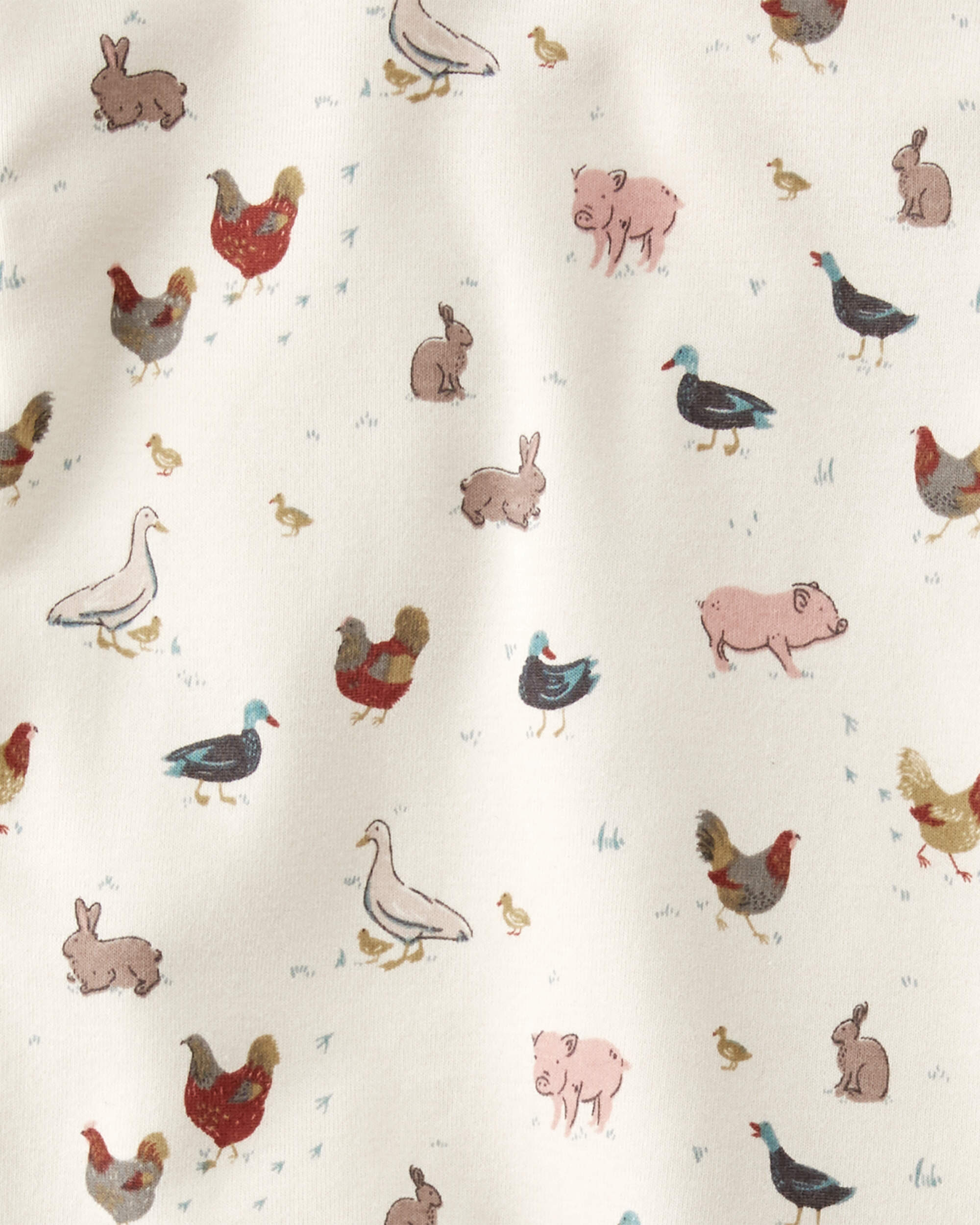 Toddler Organic Cotton Pajamas Farm Friends