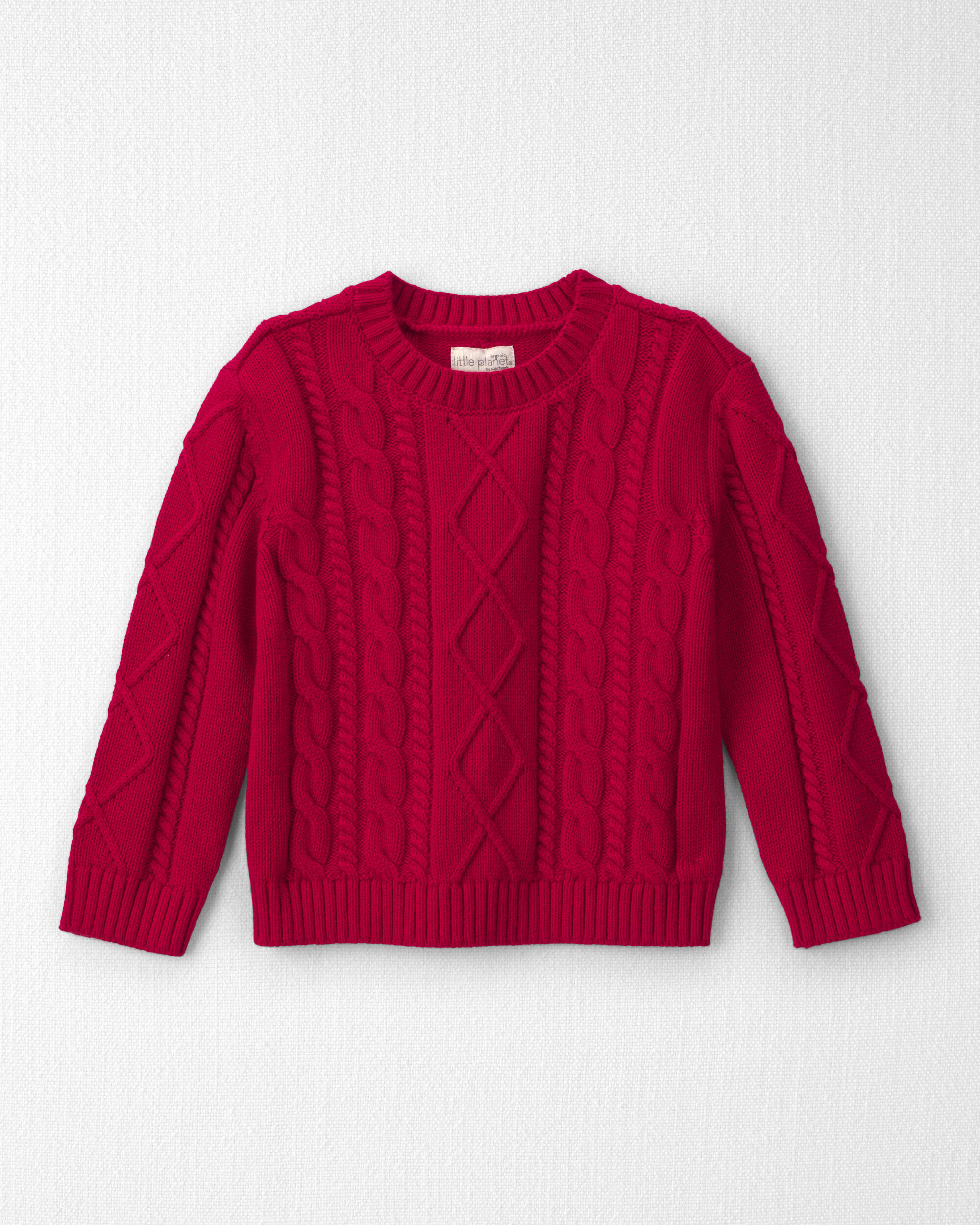 Toddler Organic Cotton Cable Knit Sweater