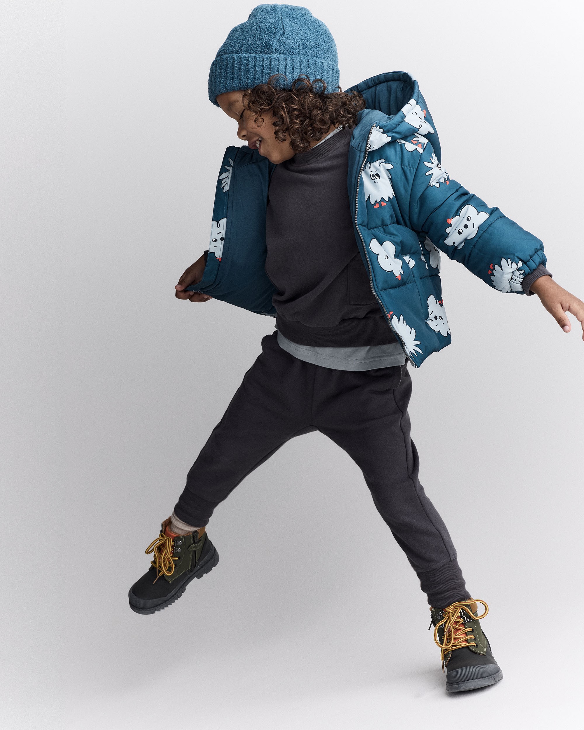 Toddler Squish Hooded Puffer Jacket - Deep Teal