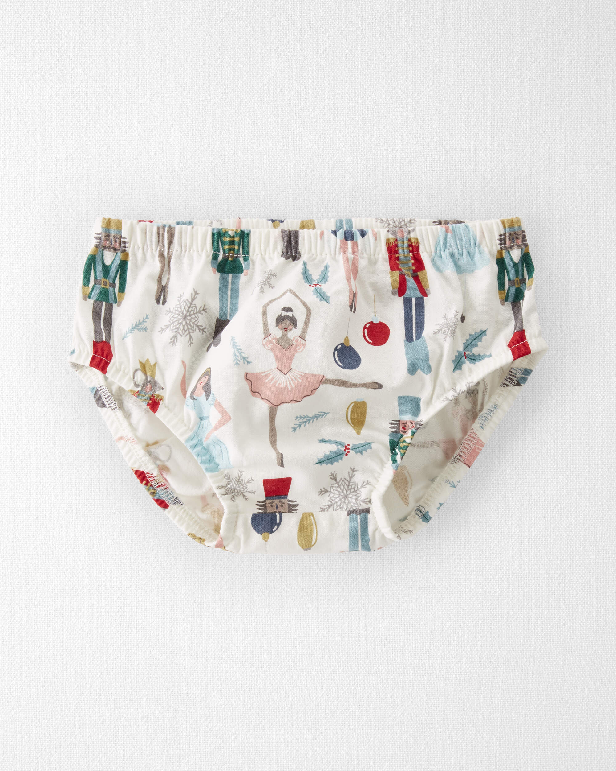 Baby Girl Organic Cotton Dress Nutcracker Print