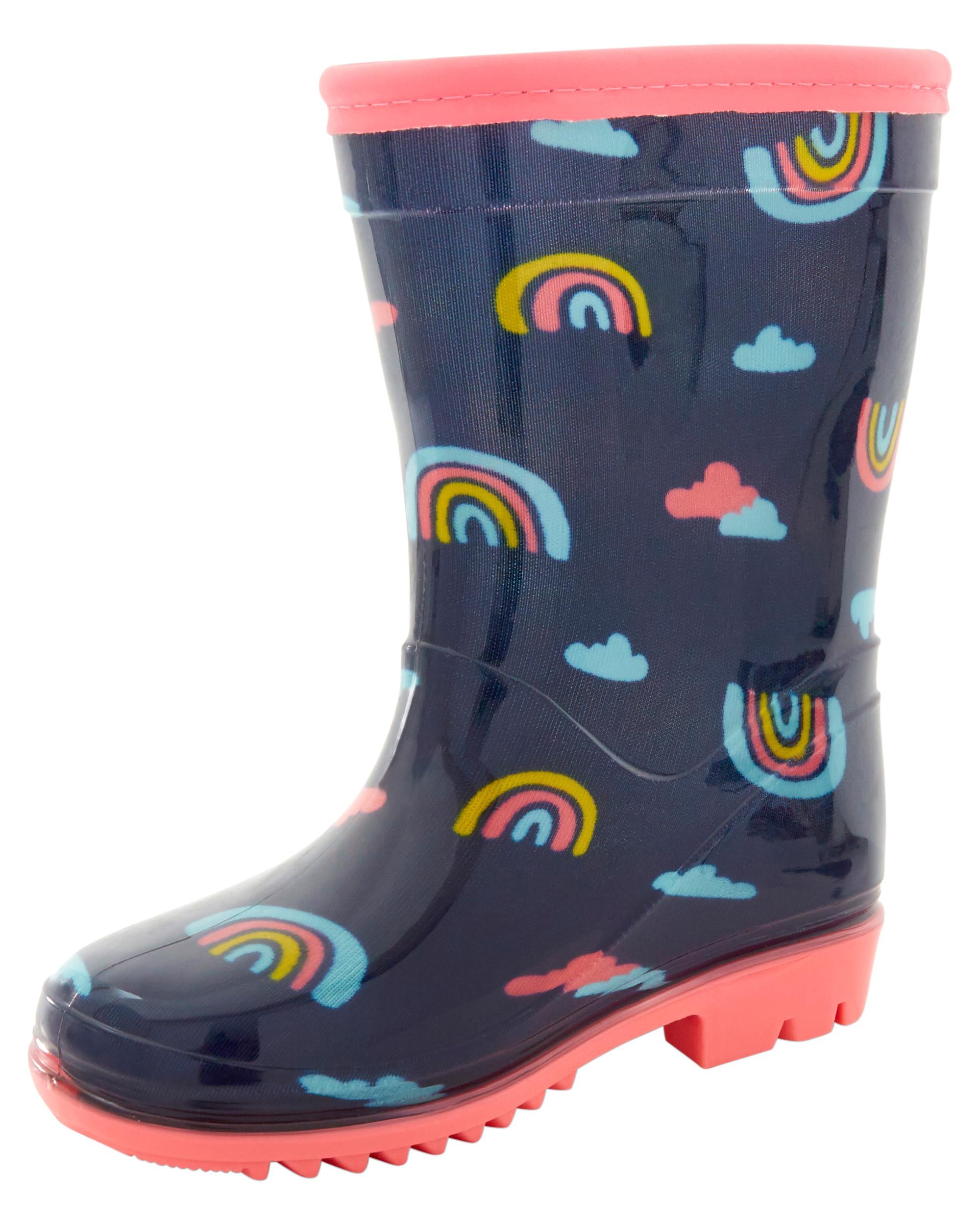 Toddler Girls Rainbow Rain Boots 12 Carter s