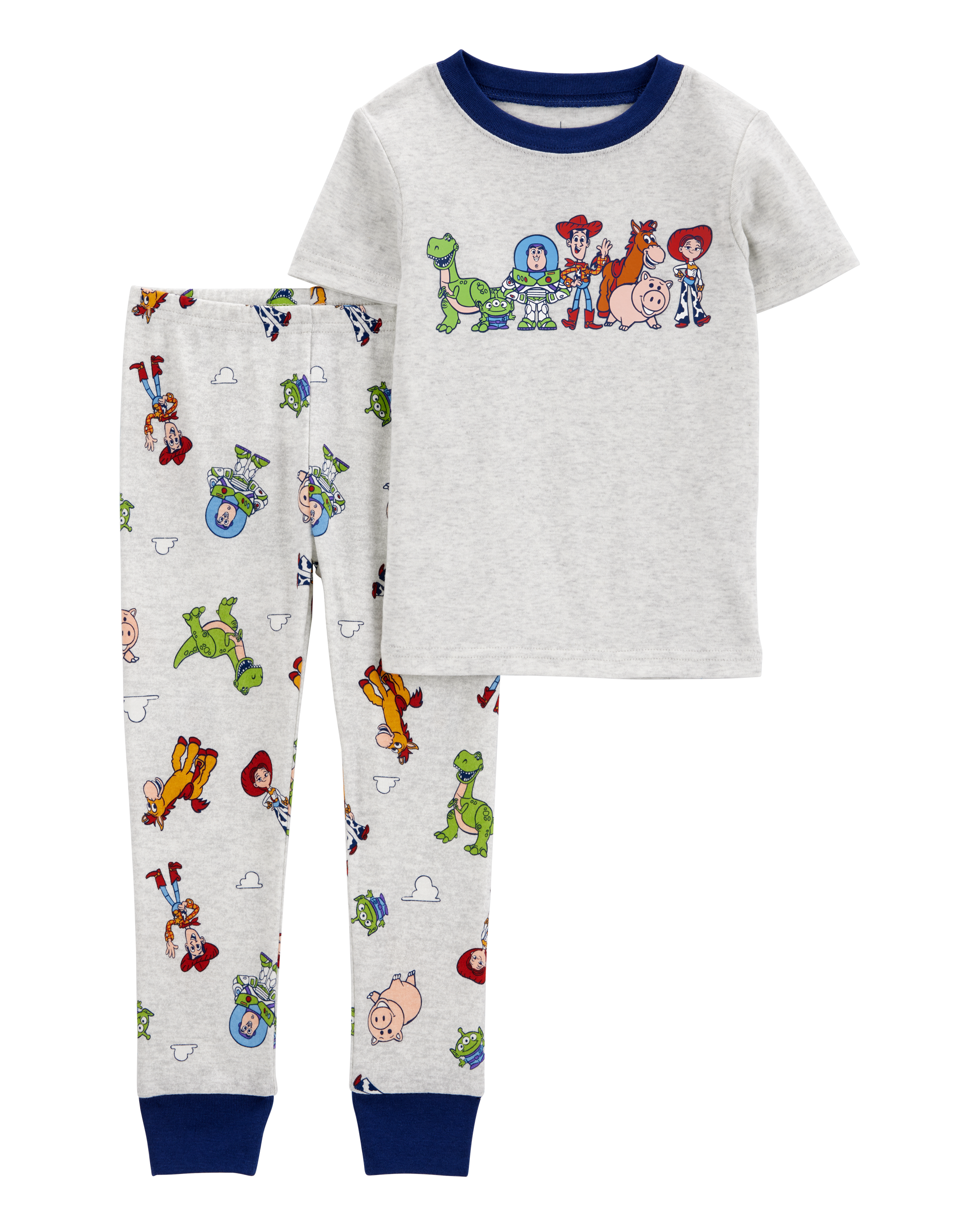 Toddler Toy Story Snug Fit Cotton 2-Piece Pyjamas - Heather