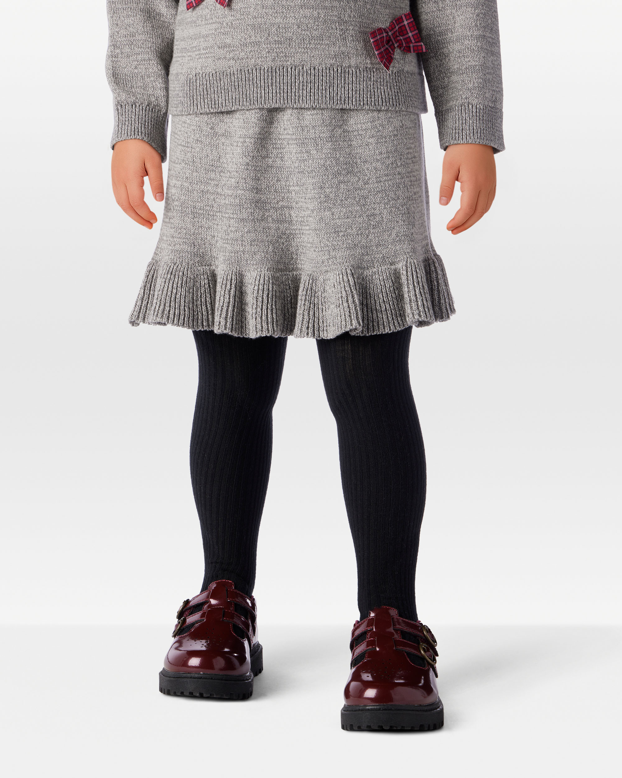 Toddler Girl 100% Cotton Skirt - Grey