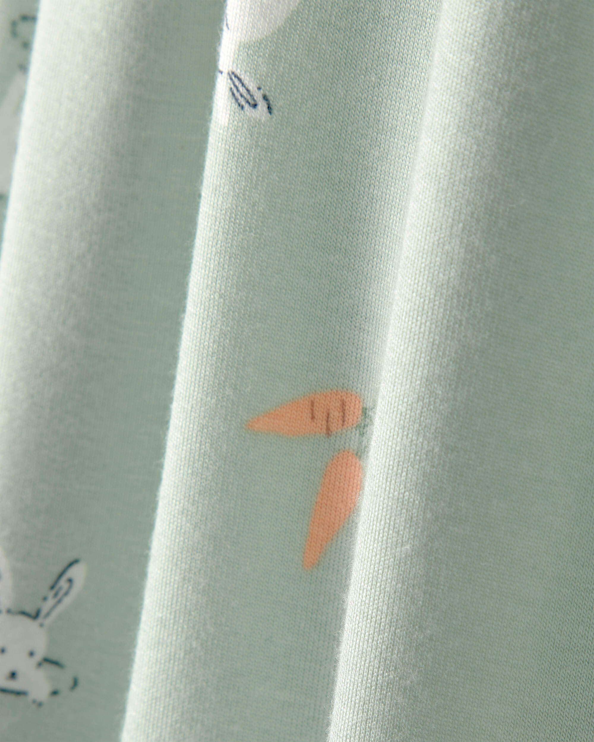 Baby Bunny PurelySoft 2-Way Zip 1-Piece Pajama - Green