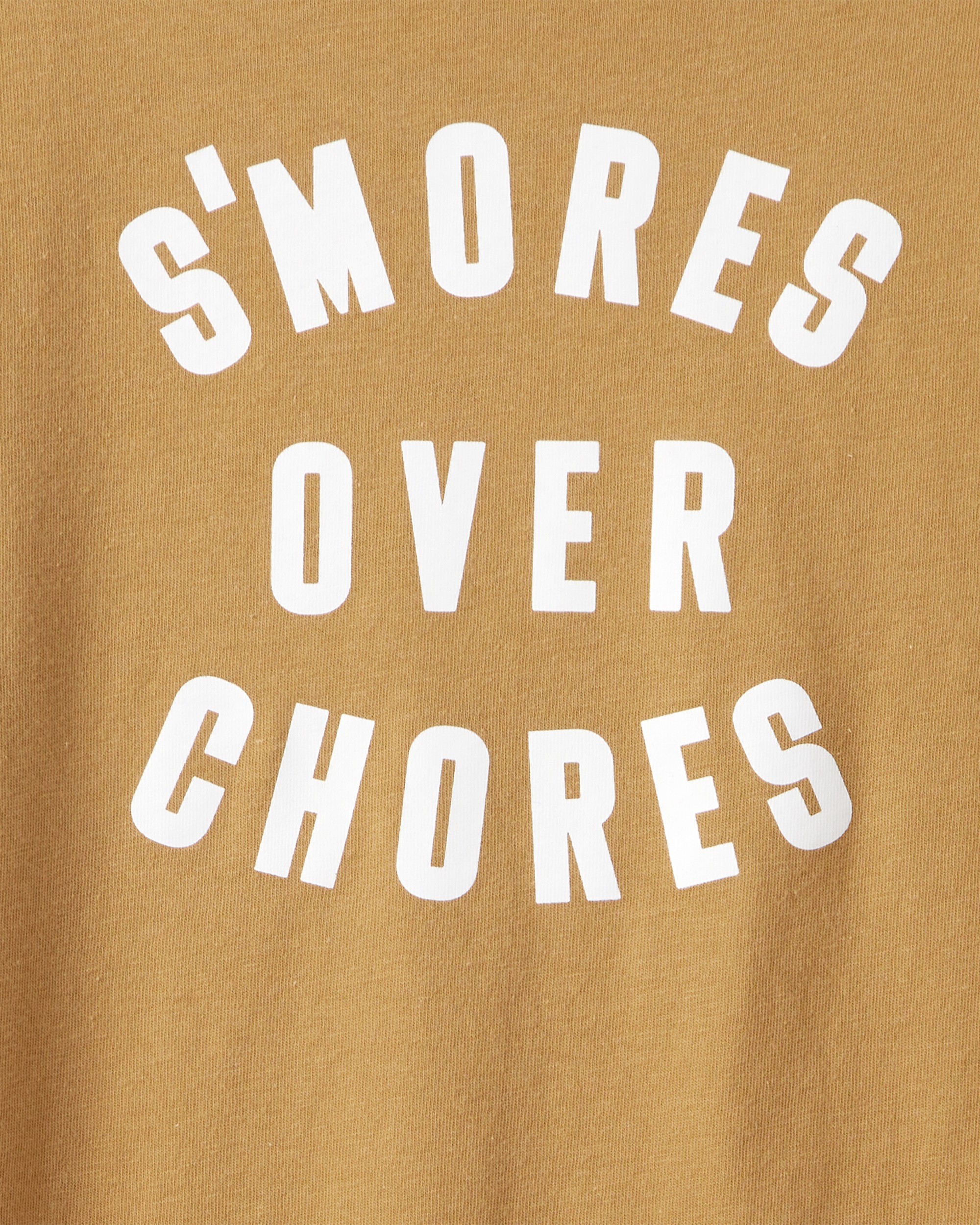Boys Smores Long-Sleeve Graphic Tee - Brown