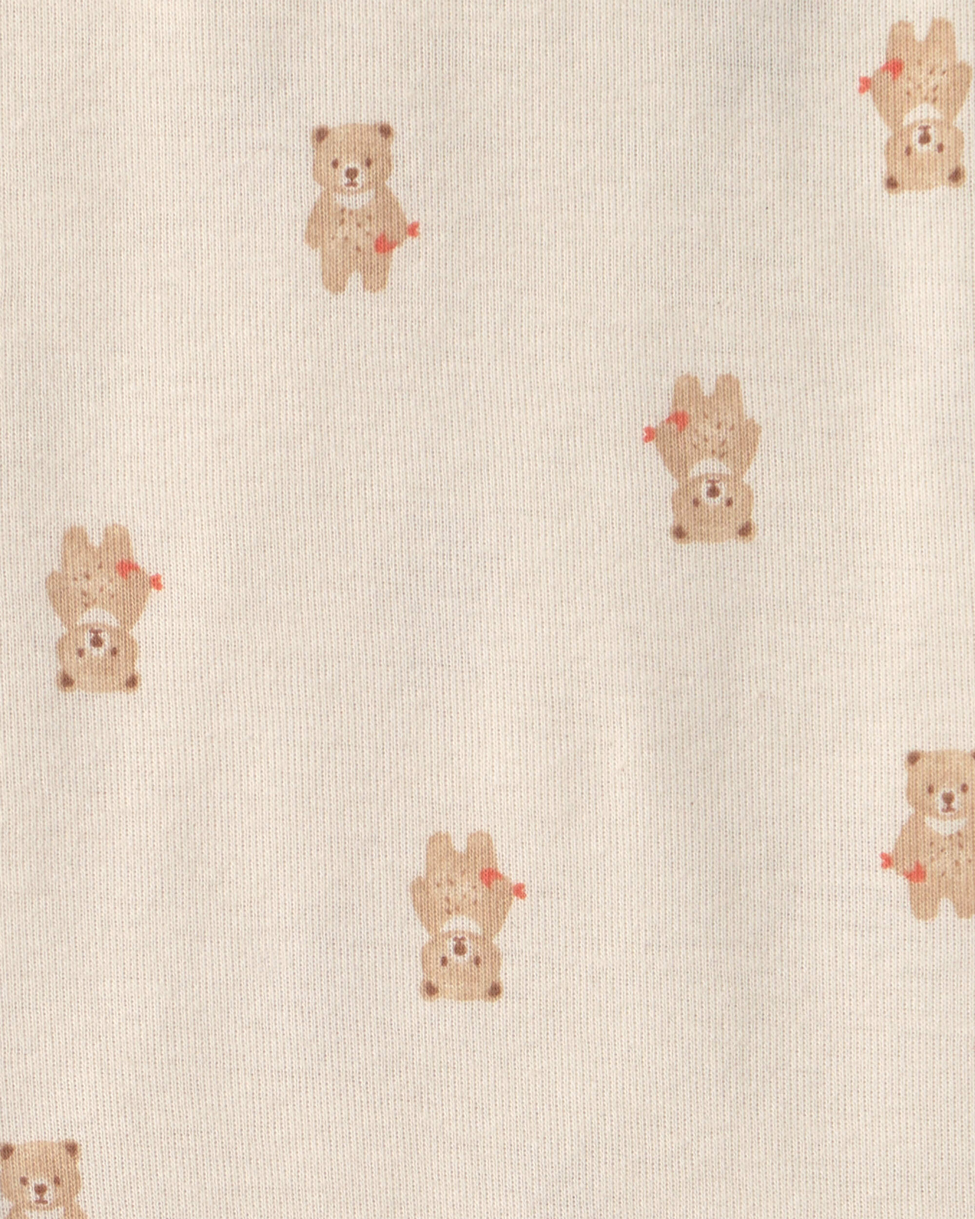 Baby 3-Piece Bear Bodysuit & Pant Set - Brown/Ivory