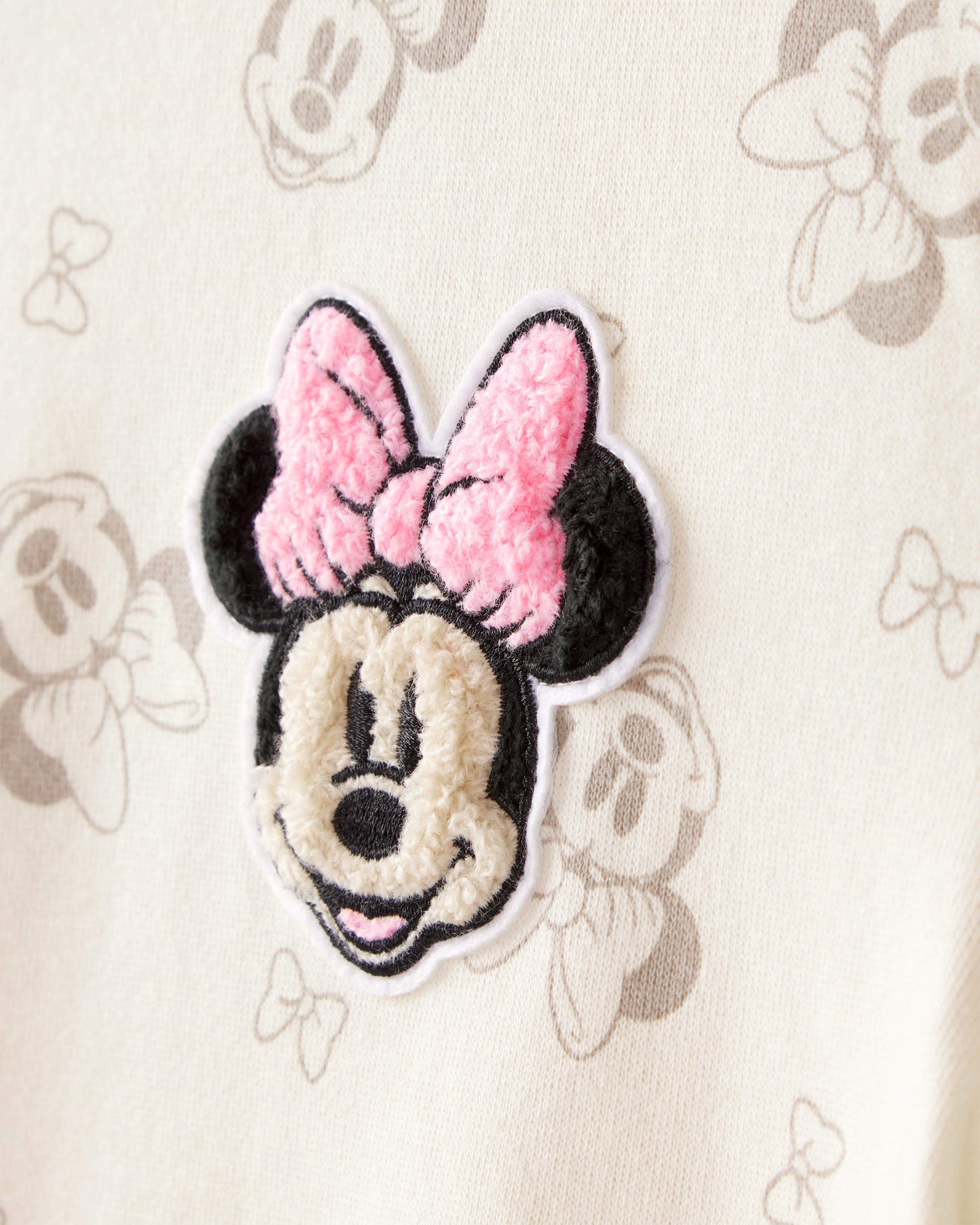 Girls Disney© Minnie Mouse Pullover Sweatshirt - Cream