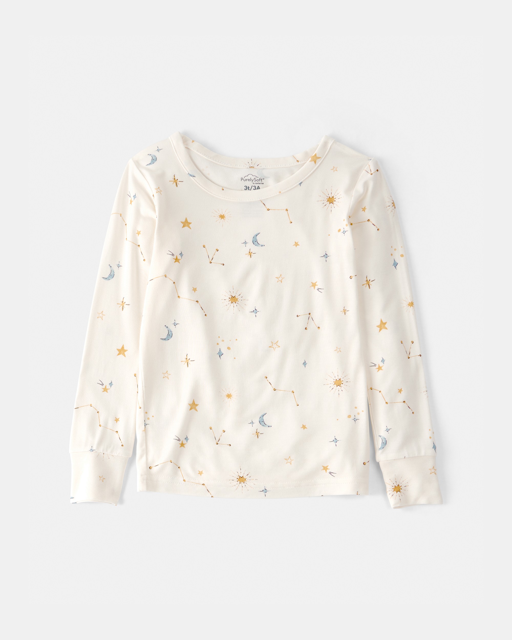 Toddler Constellation PurelySoft 2-Piece Pajama Set - Cream