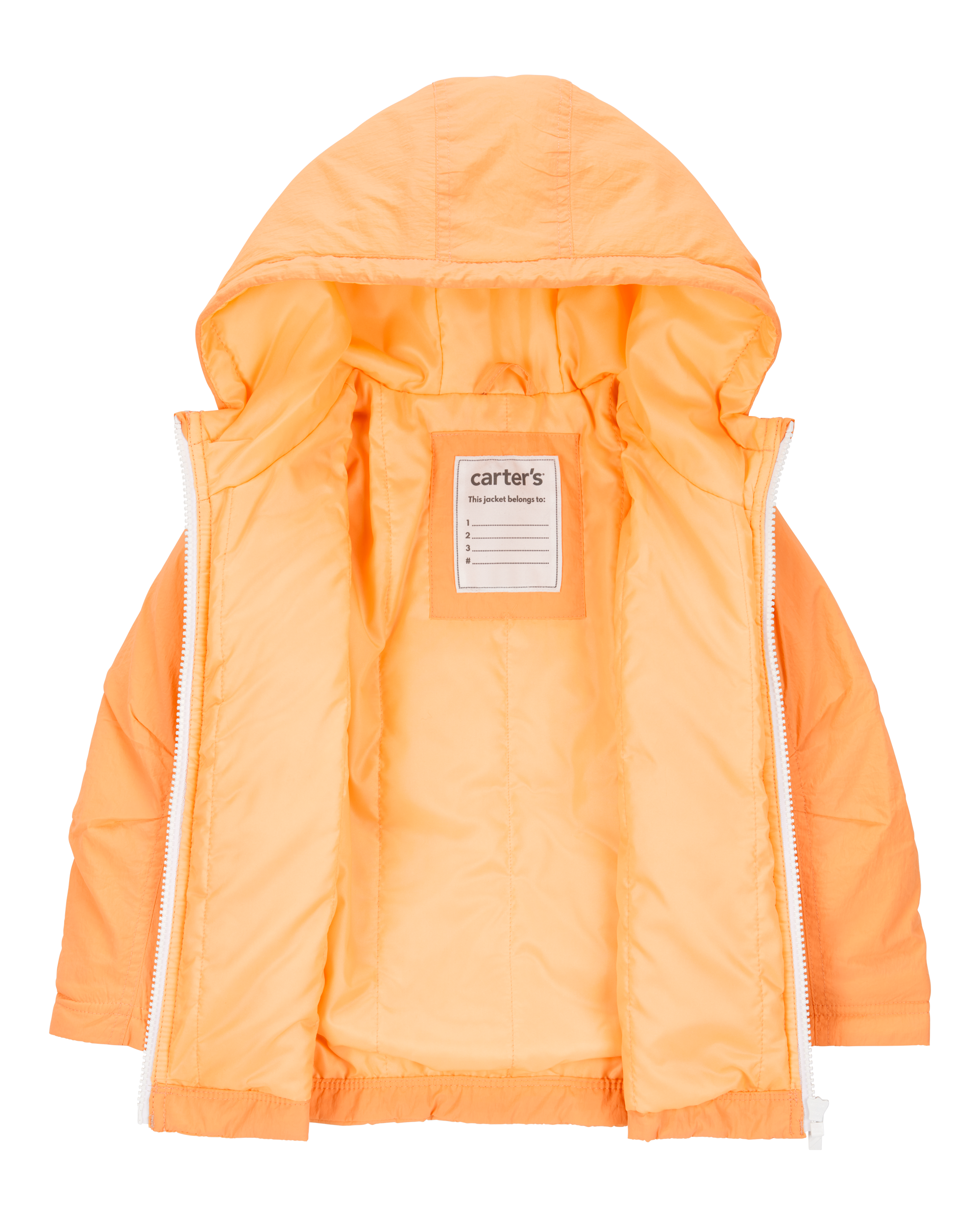 Toddler Girl Midweight Athletic Jacket - Orange